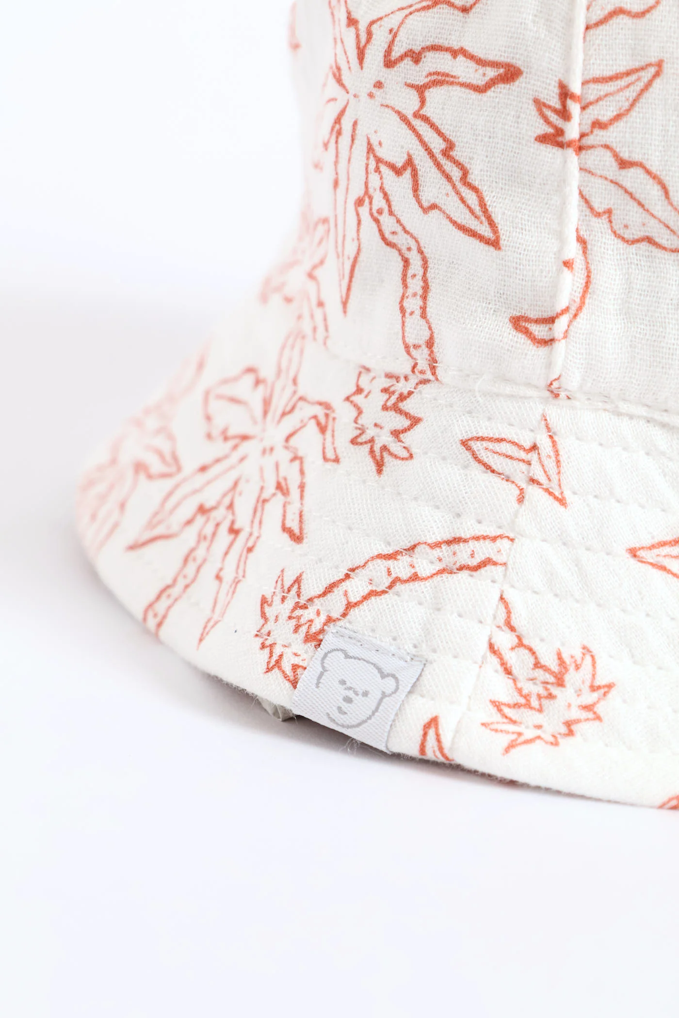 Baby Boys 2 Pack Plain Crinkle Cotton Hat - Natural - Image 4