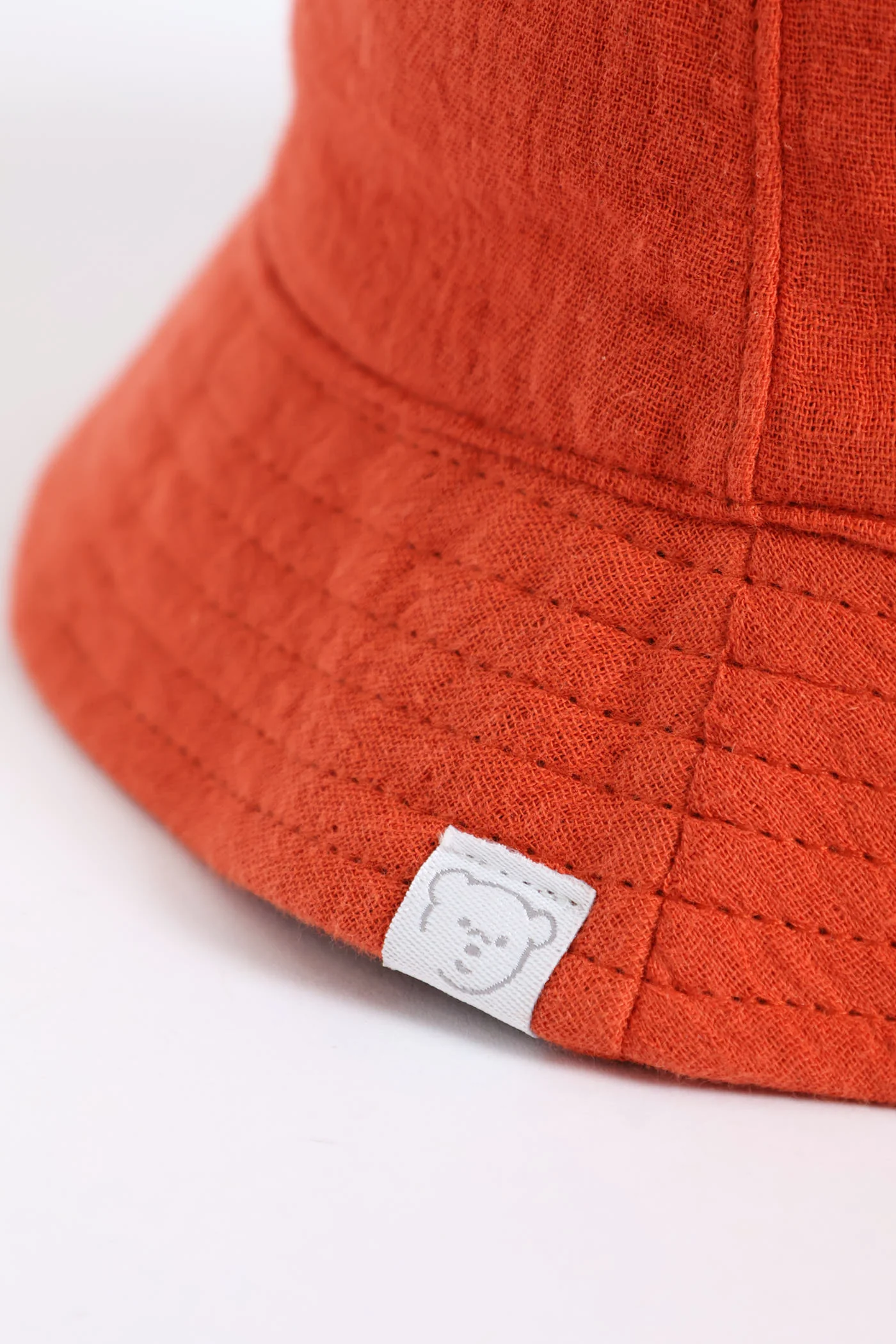 Baby Boys 2 Pack Plain Crinkle Cotton Hat - Natural - Image 6