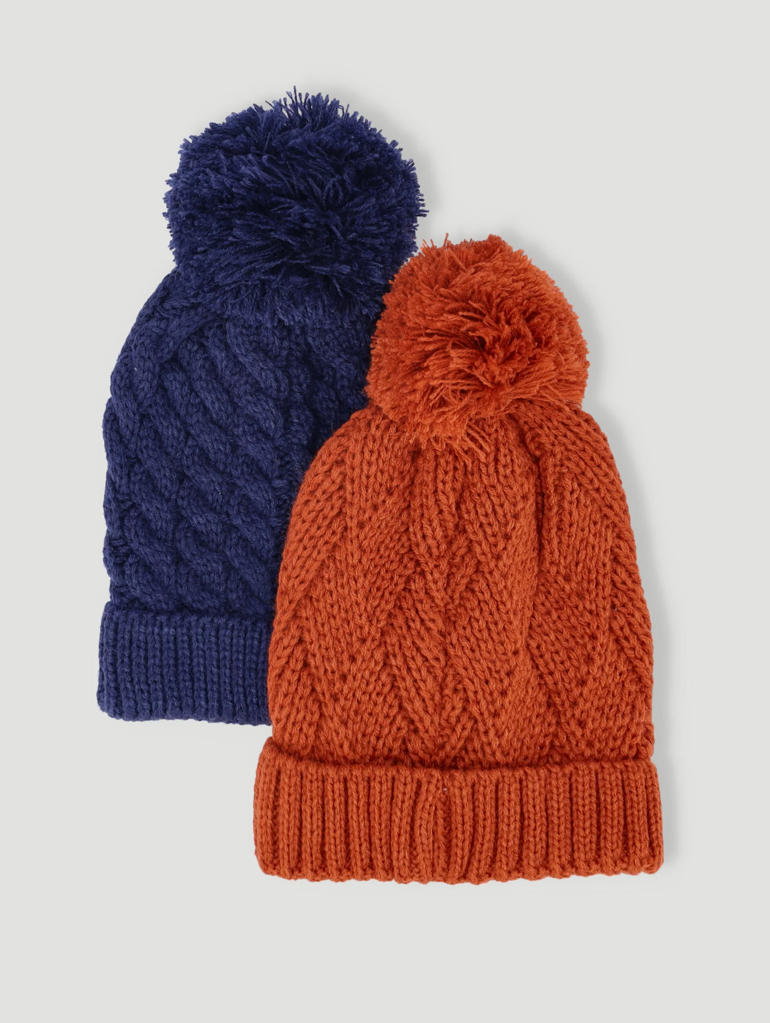 Baby Boys 2 Pack Pom Pom Beanie - Image 3