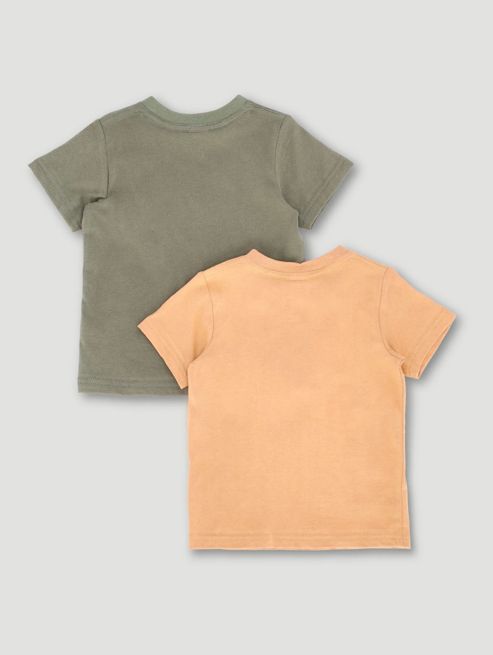 Baby Boys 2 Pack Safari Knit Tee - Rust - Image 2