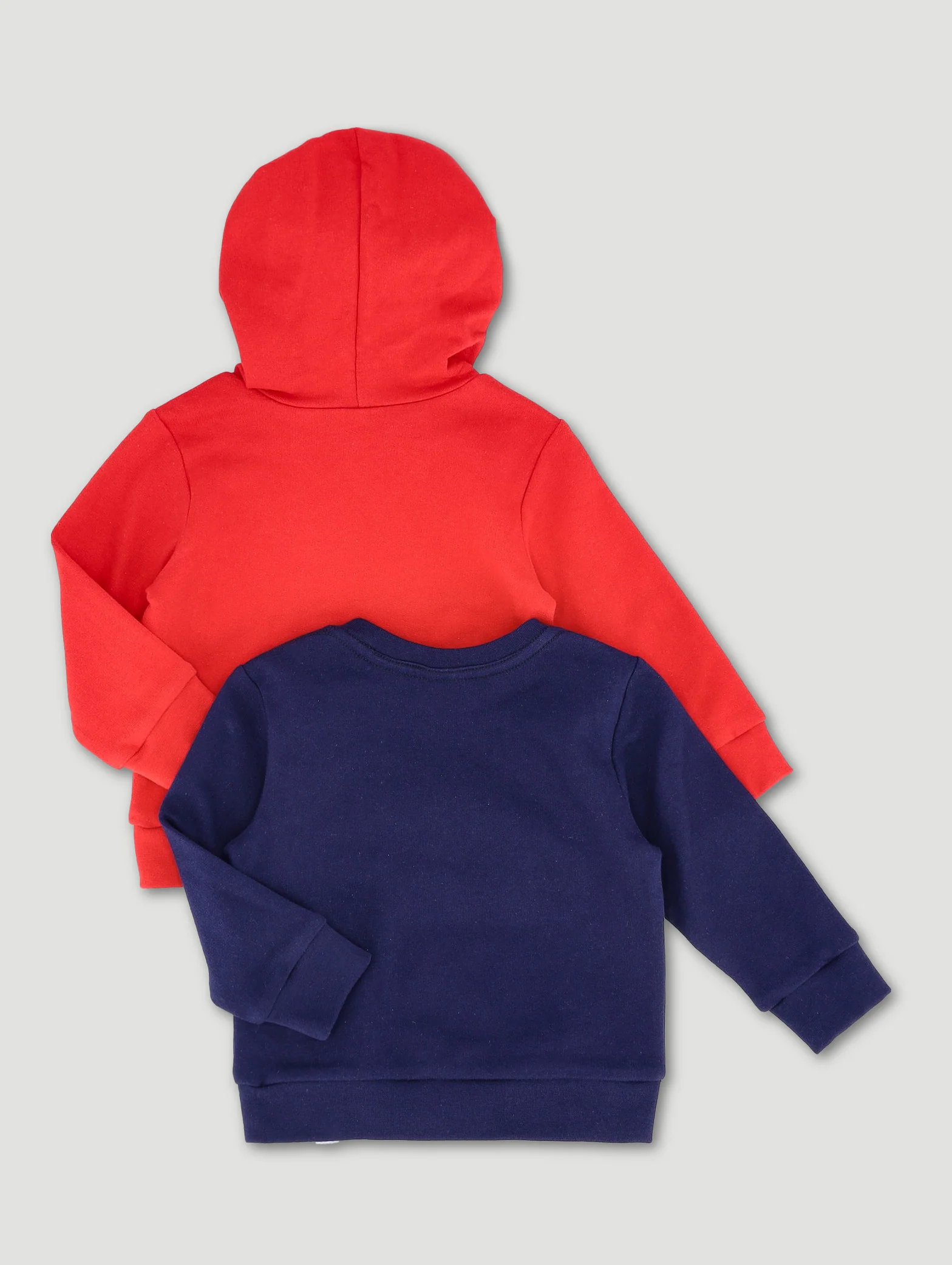 Baby Boys 2 Pack Sweat Top - Red/Navy - Image 2