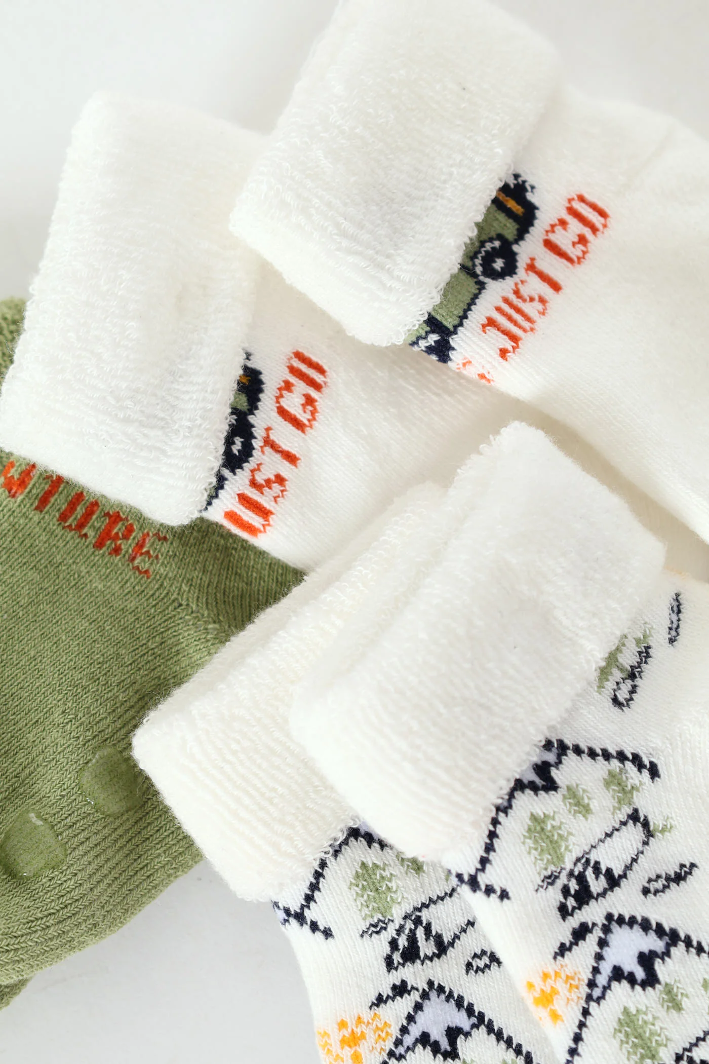 Baby Boys 3 Pack Adventure Towelling Sock - Multi - Image 2