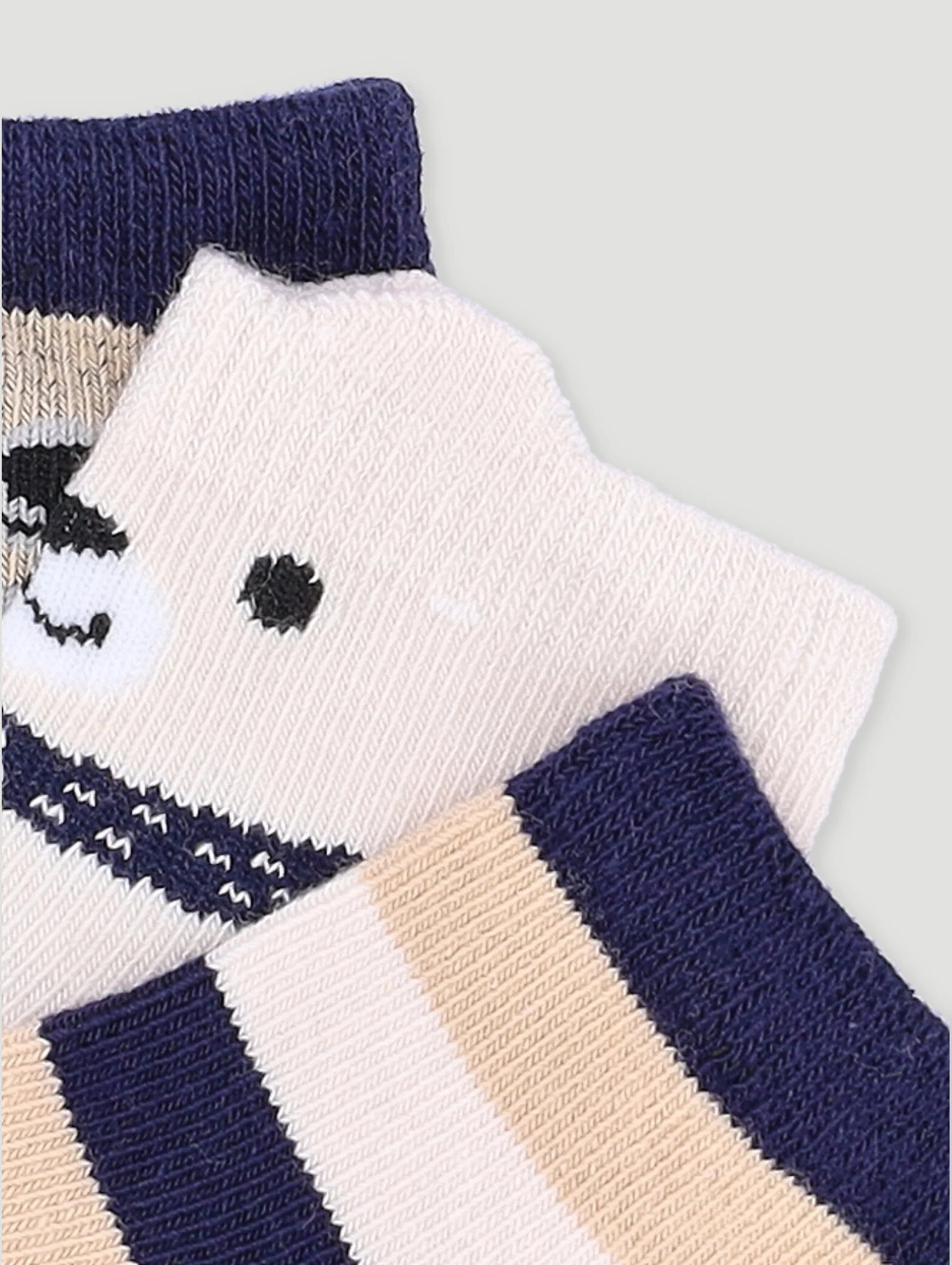 Baby Boys 3 Pack Bear Cotton Socks - Multi - Image 2