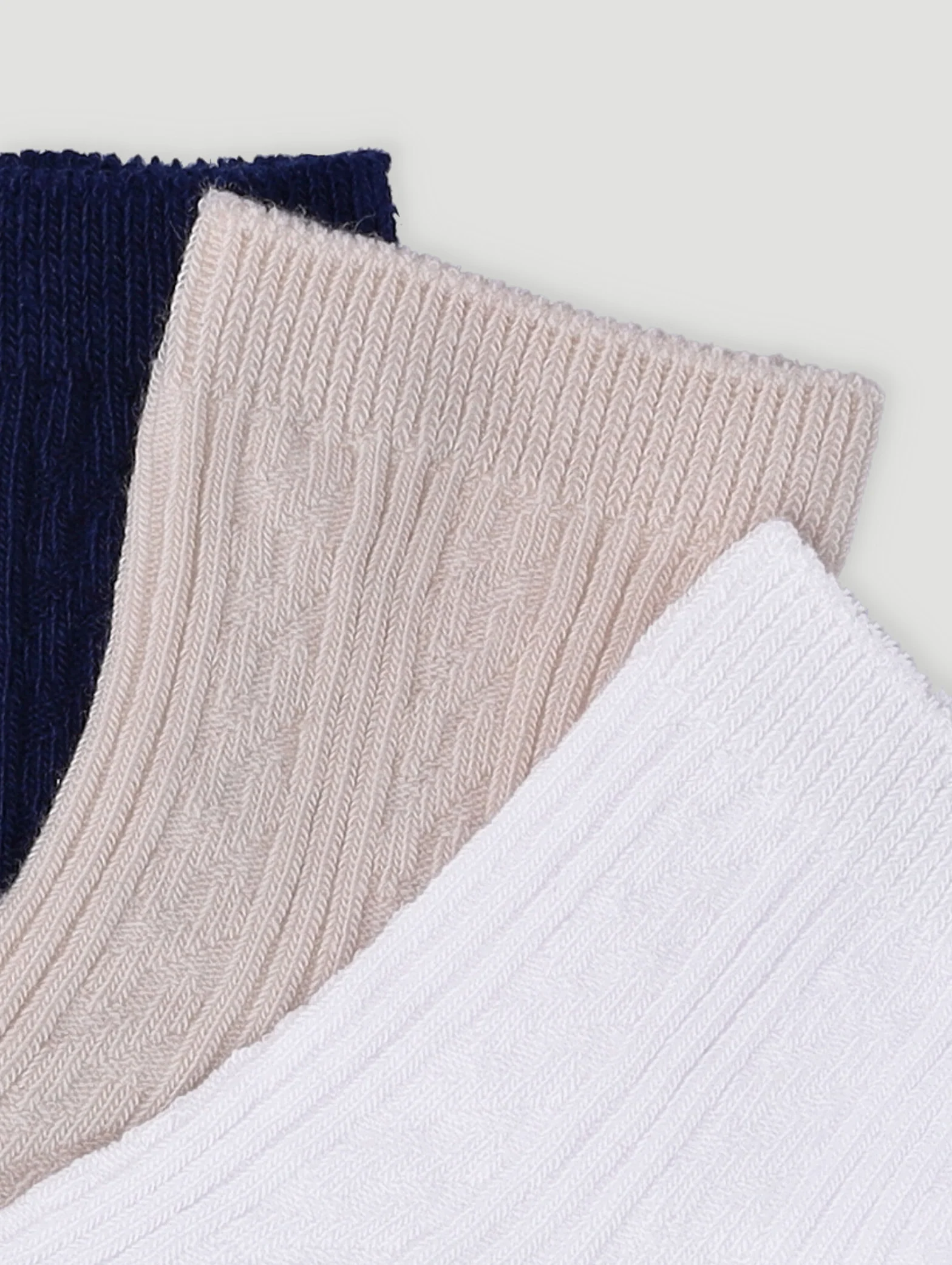 Baby Boys 3 Pack Textured Sock - Multi - Image 3