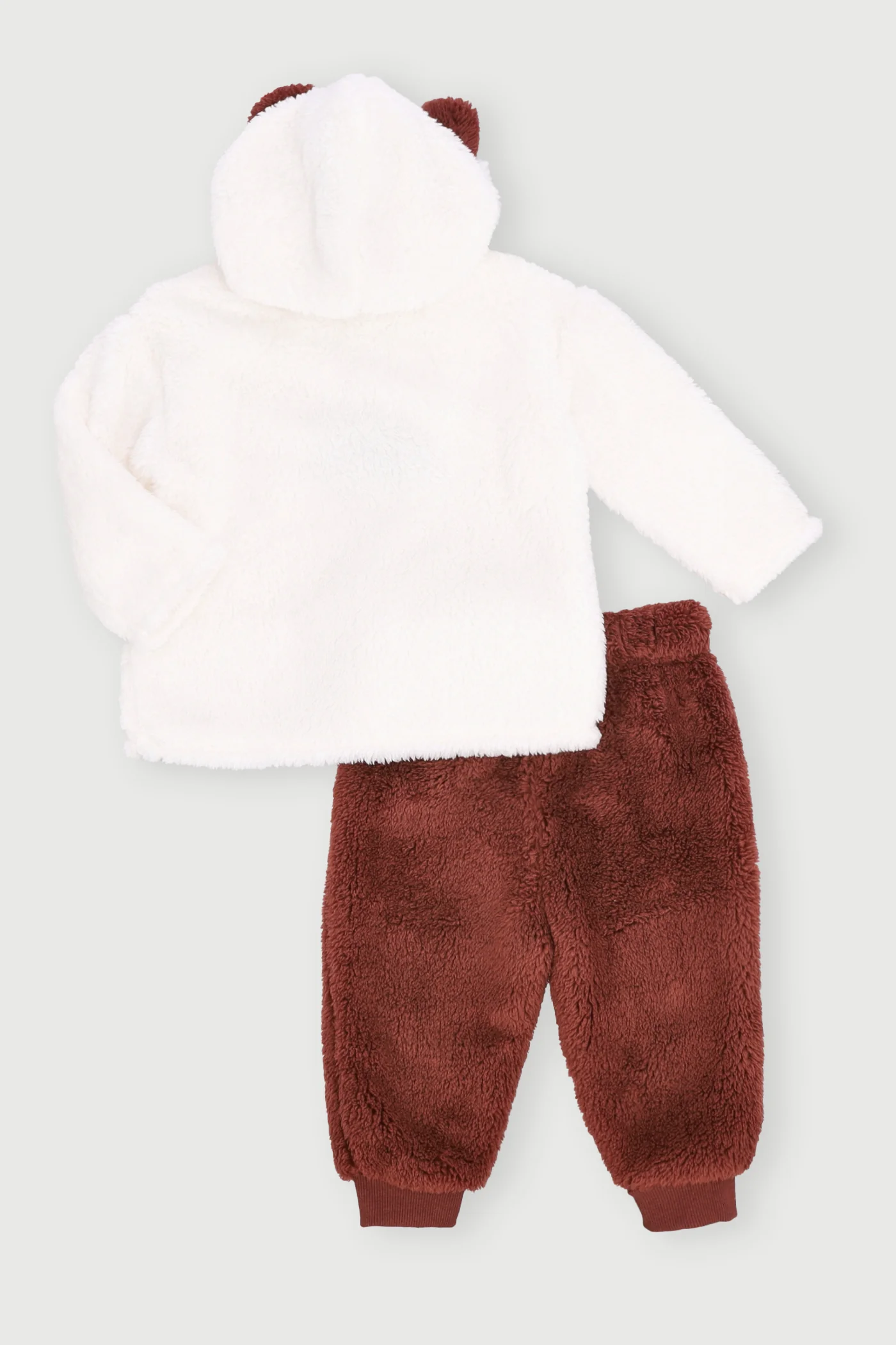 Baby Boys 3D Puppy Sherpa Set - Brown - Image 2