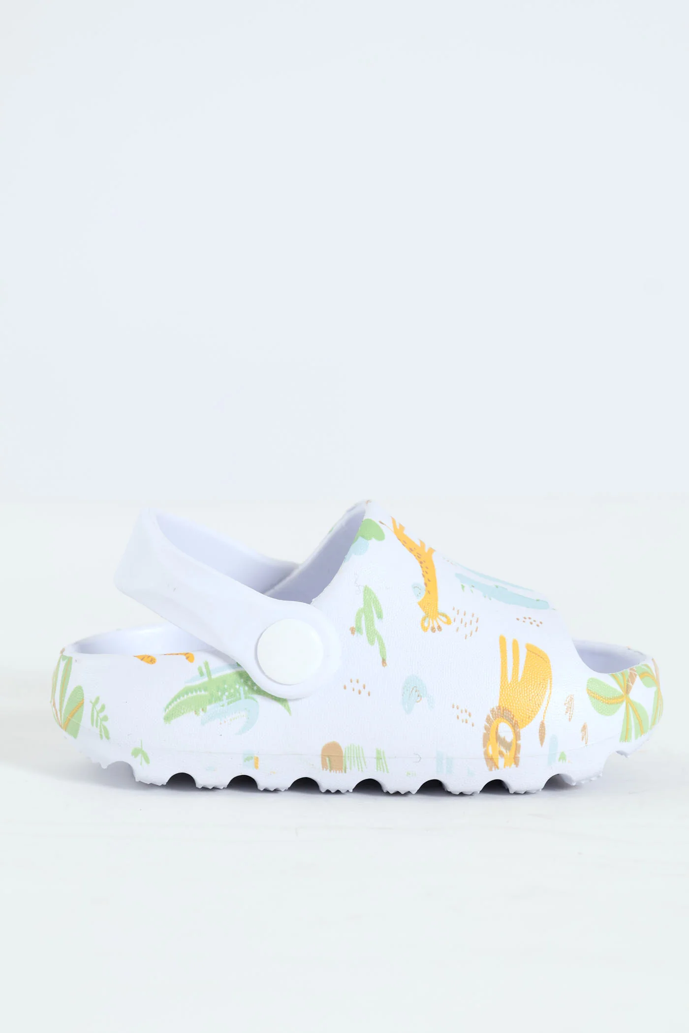 Baby Boys Animal Print Eva Sandal - White - Image 4