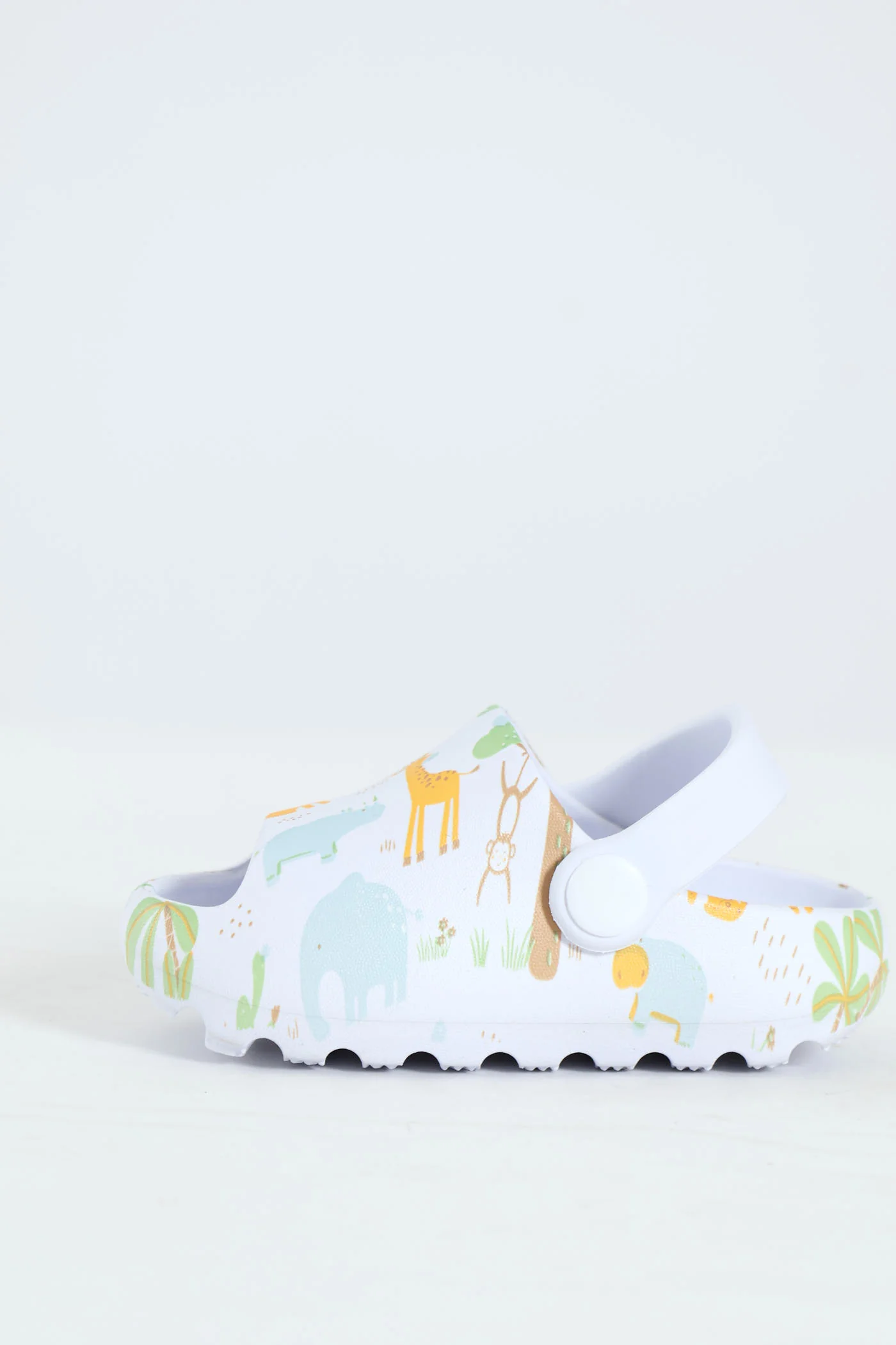 Baby Boys Animal Print Eva Sandal - White - Image 5