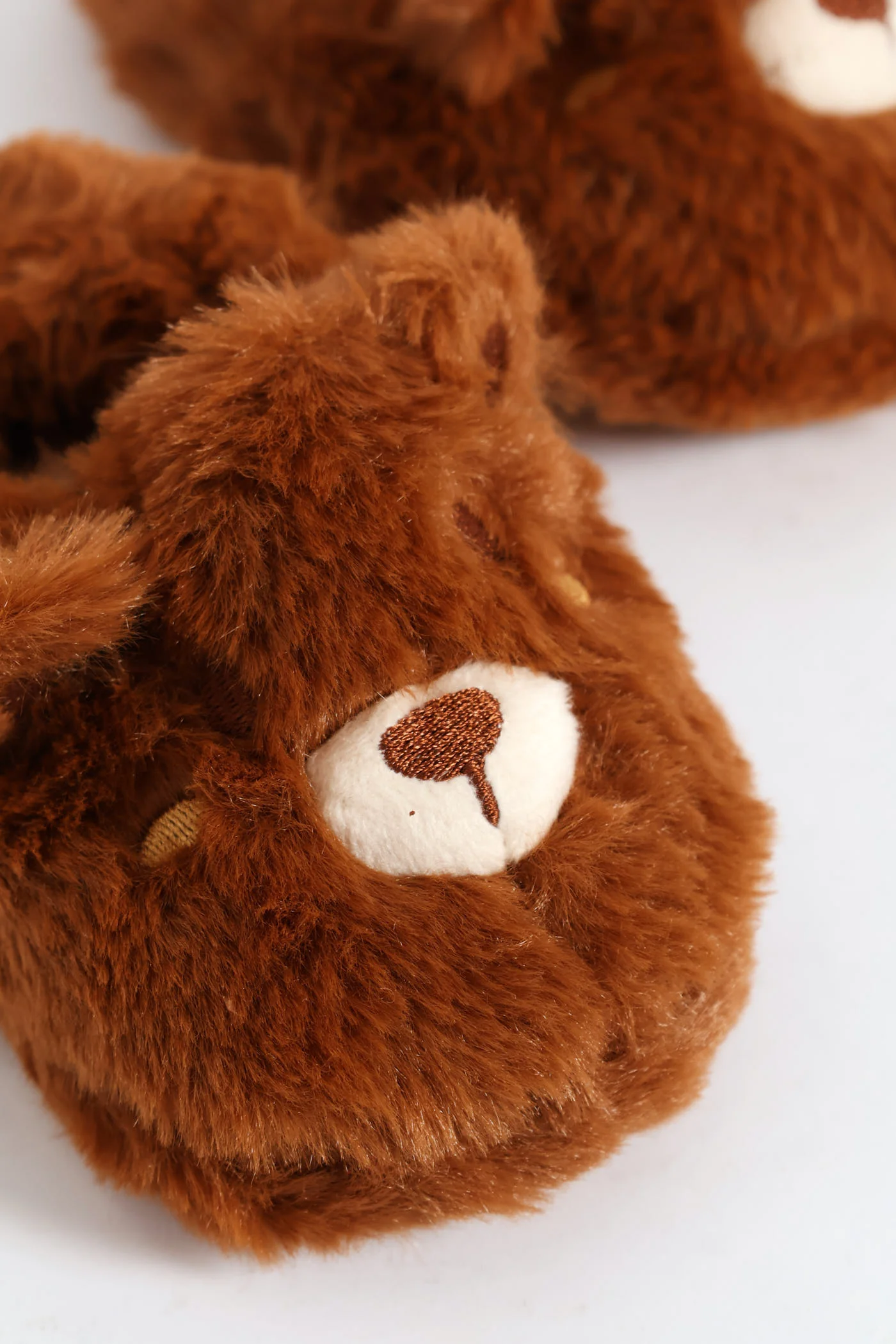 Baby Boys Bear Slipper - Brown - Image 2
