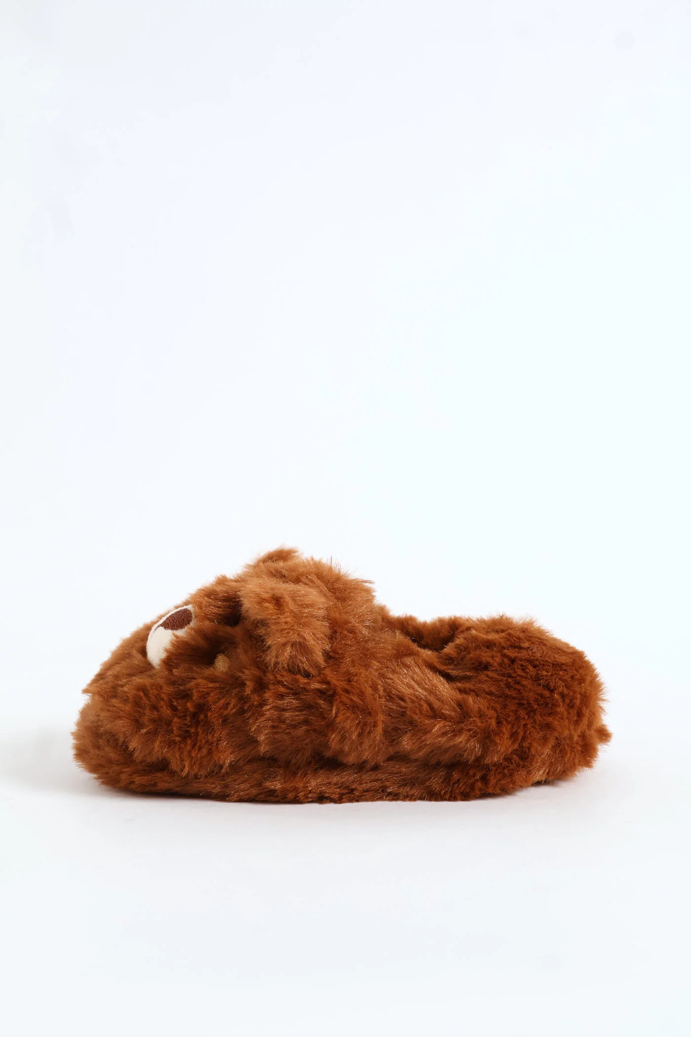 Baby Boys Bear Slipper - Brown - Image 4