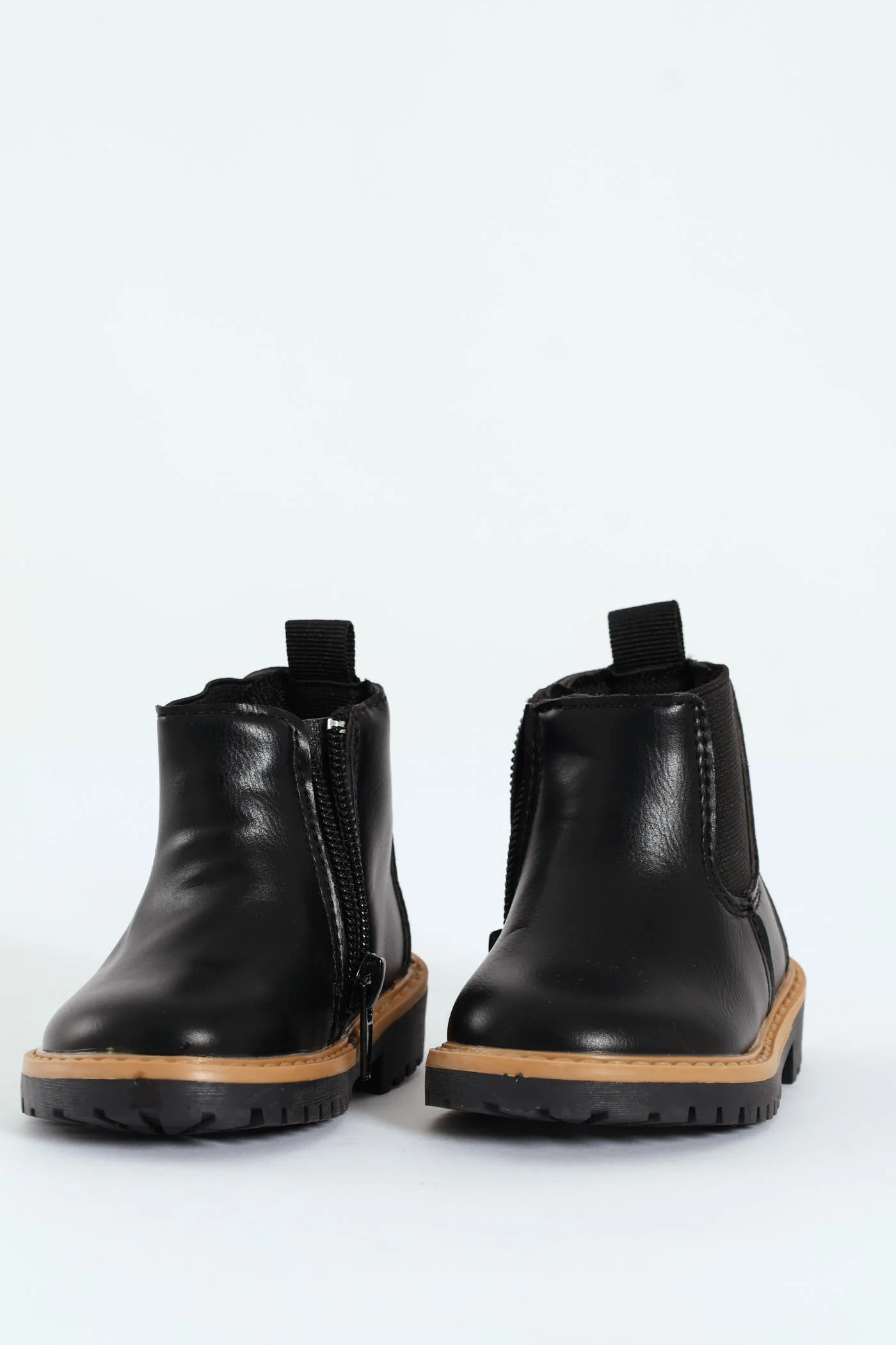 Baby Boys Boot With Zip - Black - Image 4