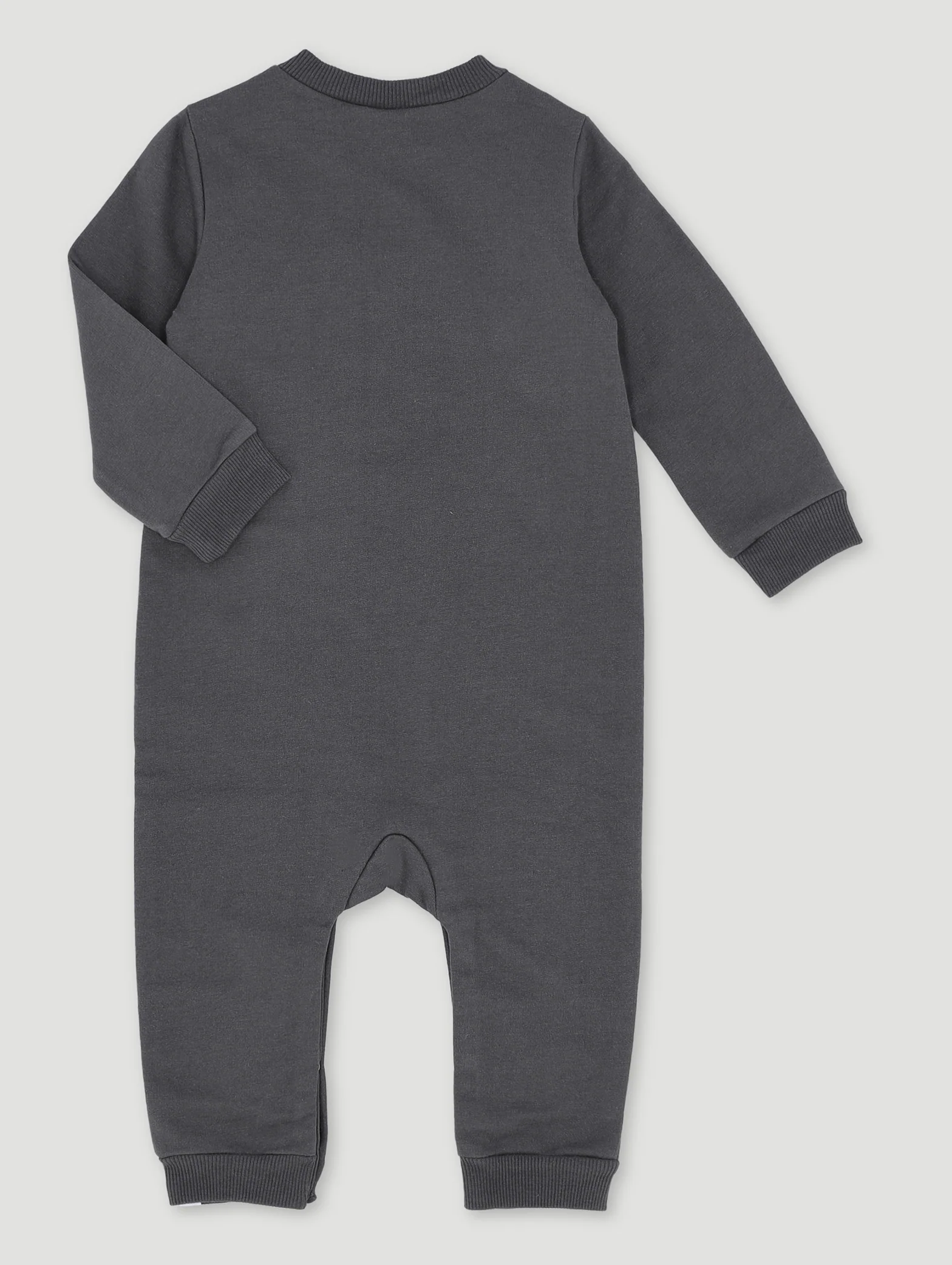 Baby Boys Boston Brushed Sleepsuit - Marble Charcoal - Image 2