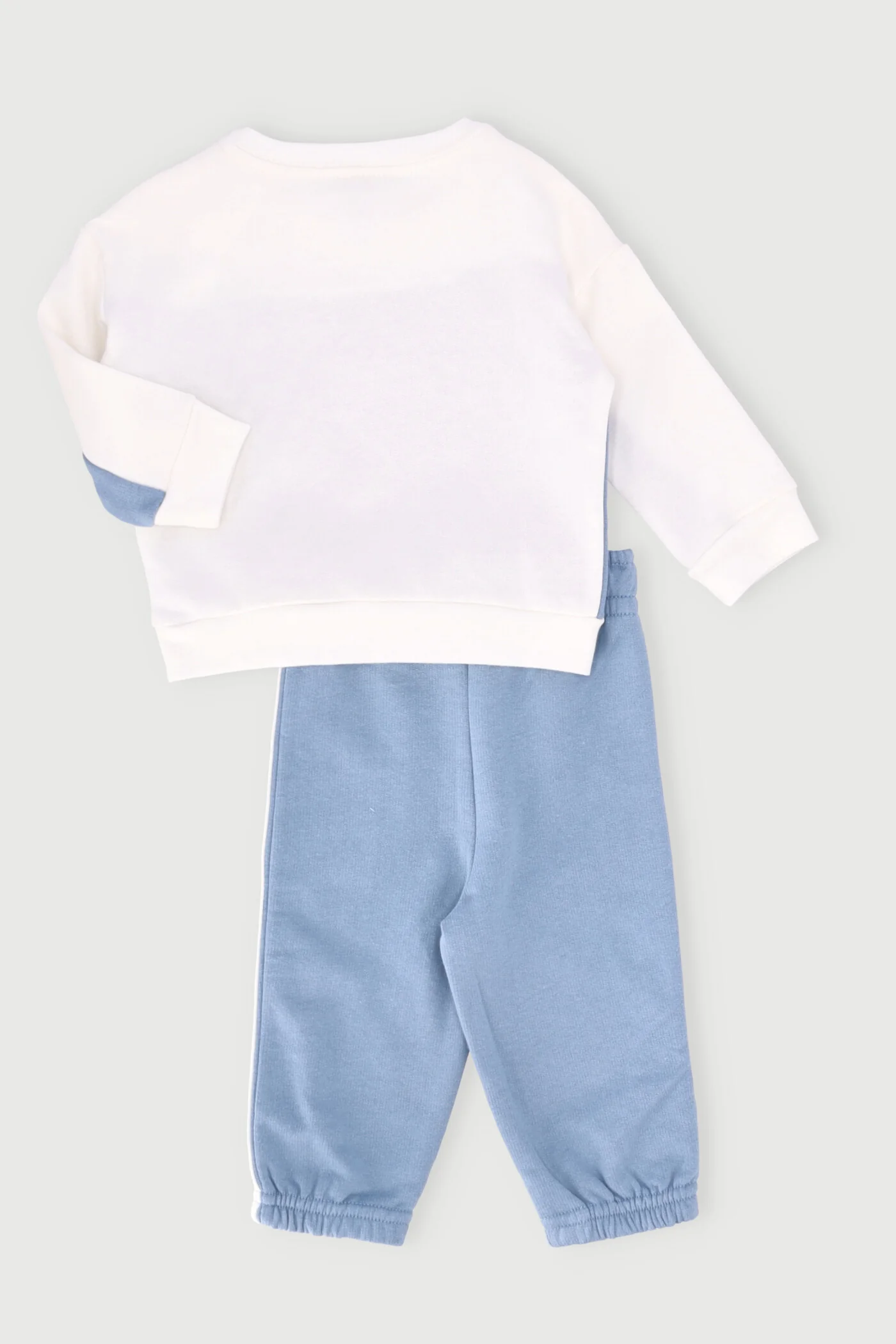 Baby Boys Boston Tracksuit - Cream/Blue - Image 2