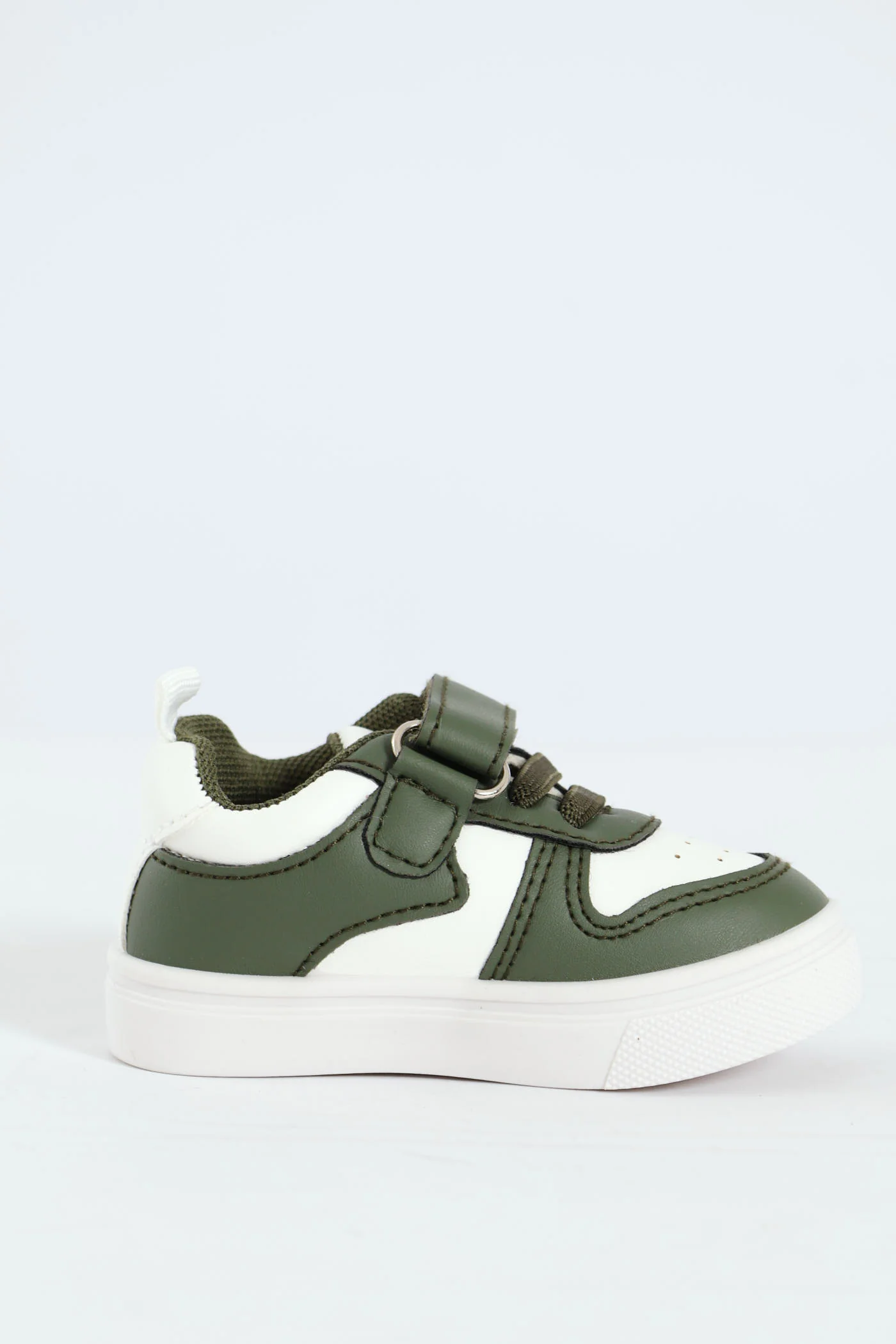 Baby Boys Coloublock Sneaker With Strap - Olive - Image 3