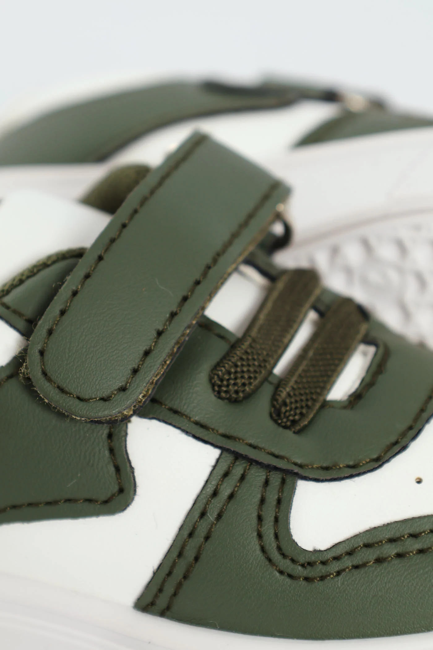 Baby Boys Coloublock Sneaker With Strap - Olive - Image 6