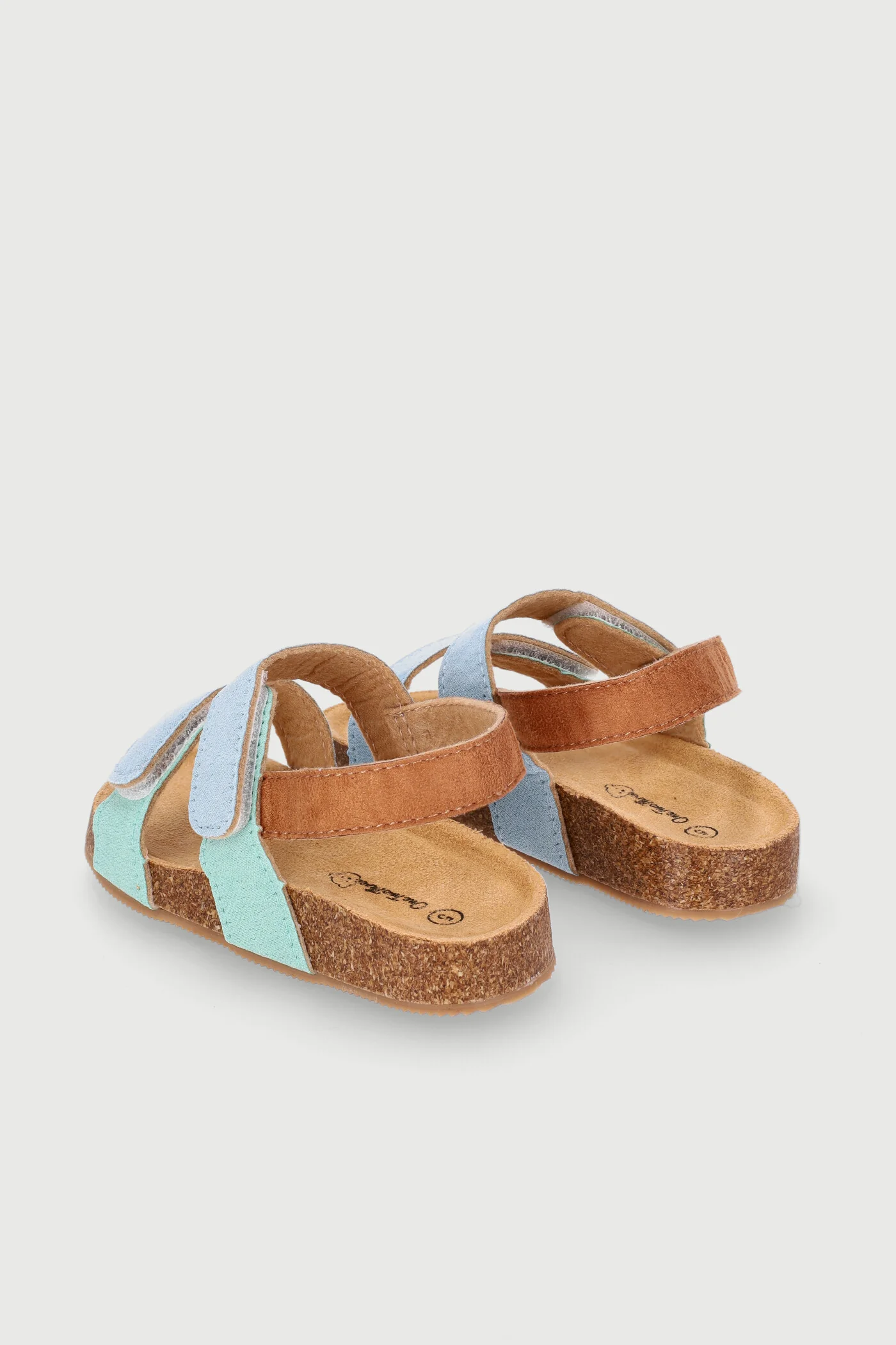 Baby Boys Colour Block Cork Sandal - Blue - Image 5