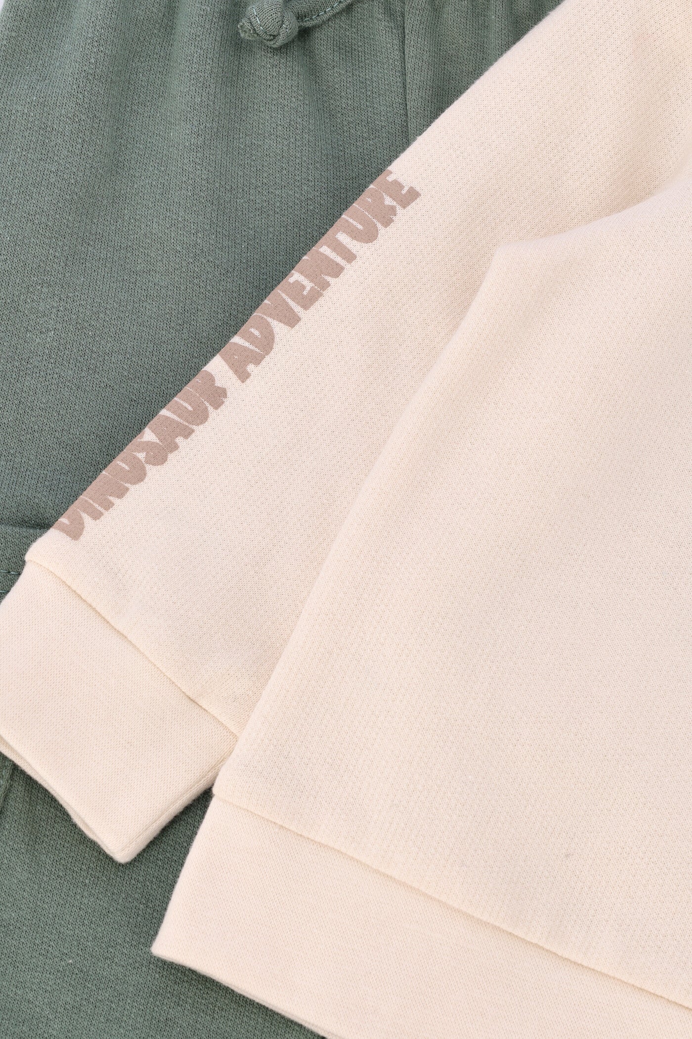 Baby Boys Colourblock Crew Tracksuit - Seaweed Green - Image 2