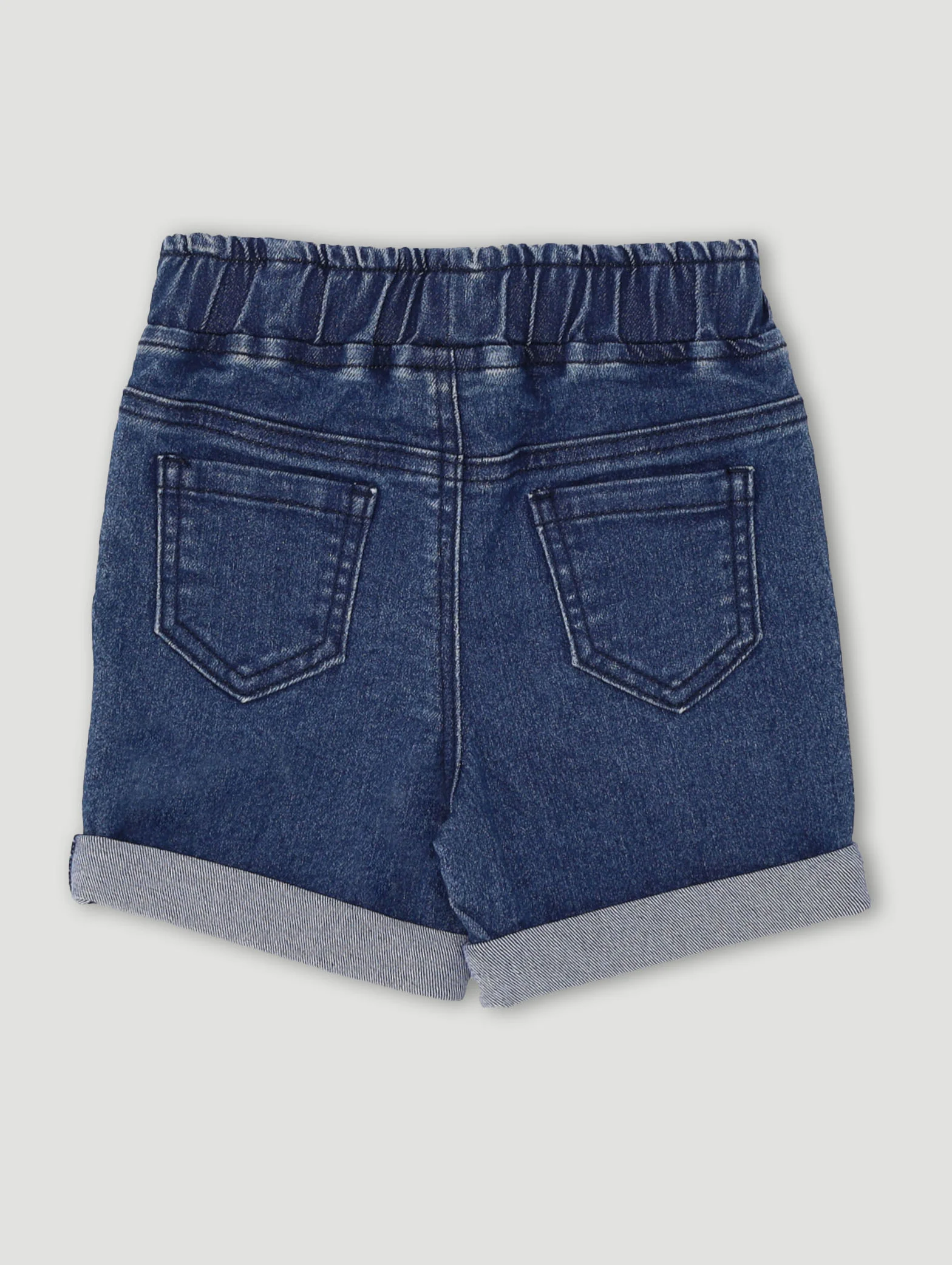 Baby Boys Denim Short - Indigo - Image 2