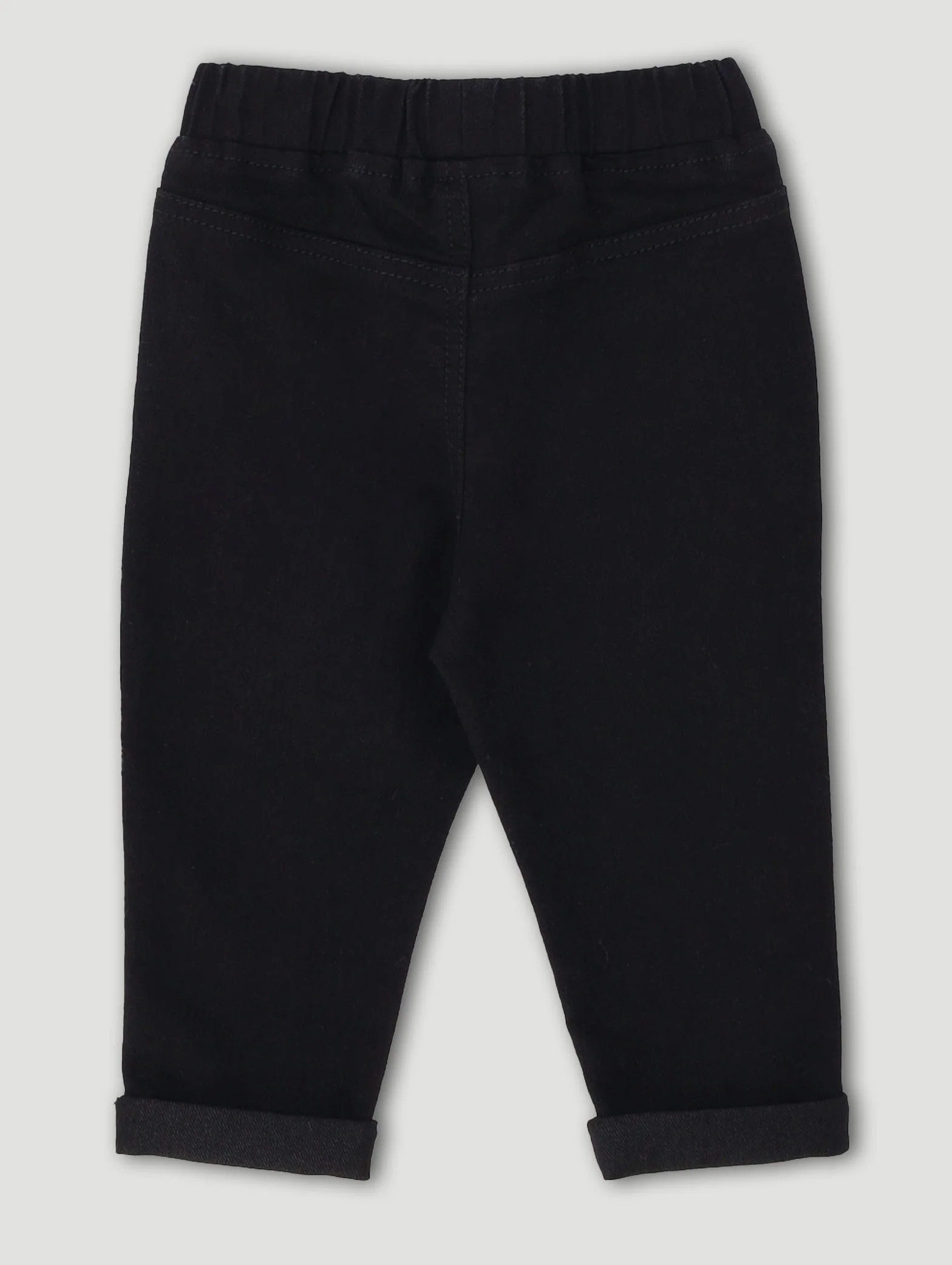 Baby Boys Dino Embroidered Demin - Black - Image 2
