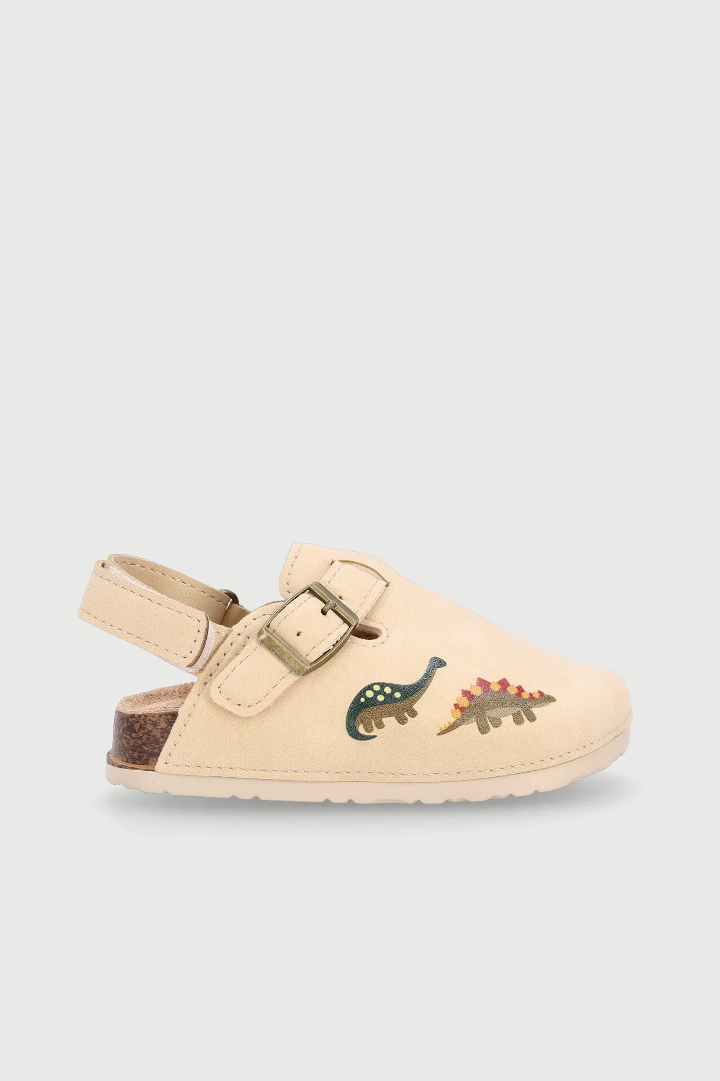 Baby Boys Dino Print Clog - Stone - Image 3
