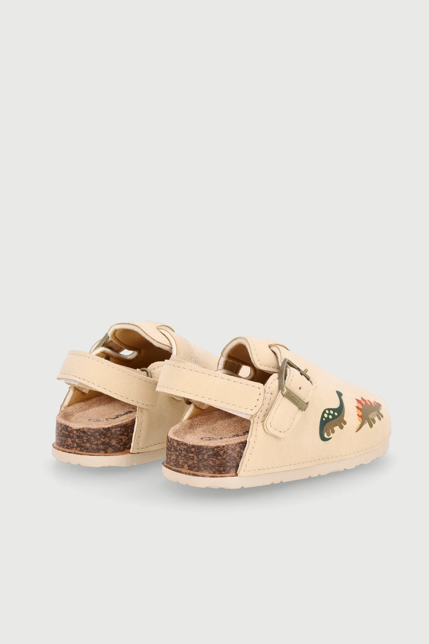 Baby Boys Dino Print Clog - Stone - Image 4