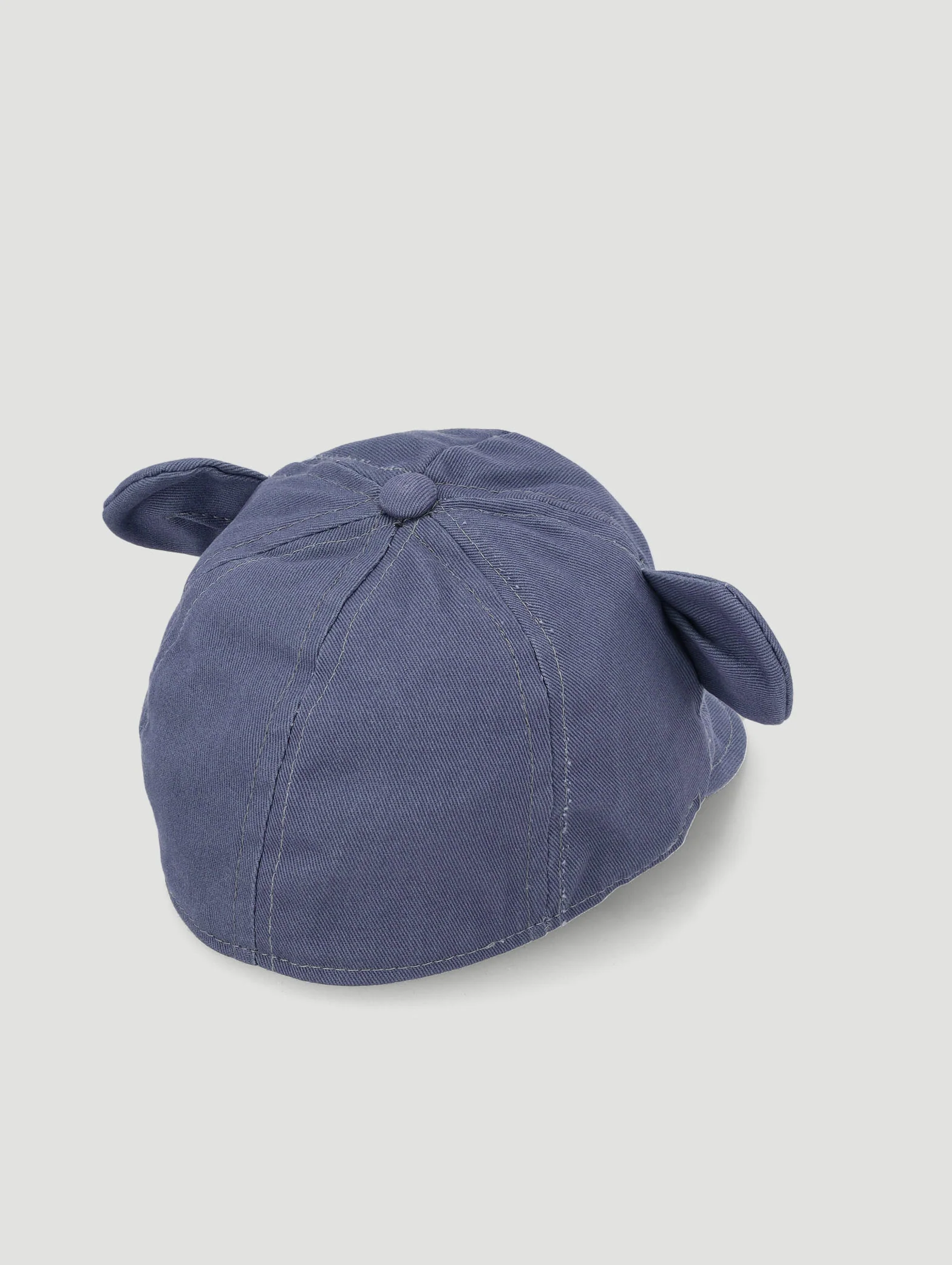 Baby Boys Embroidered Bear Peak Hat - Blue - Image 2