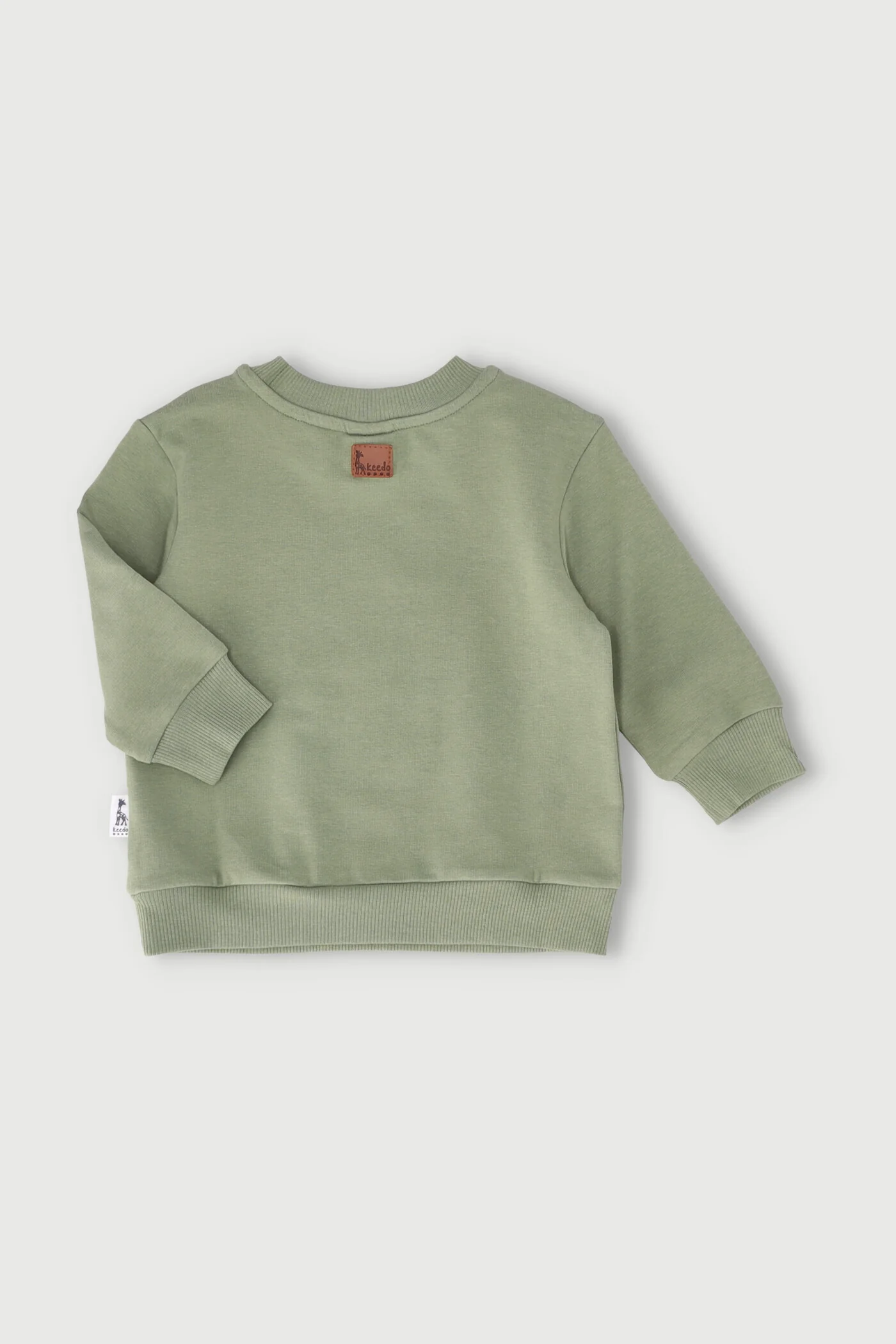 Baby Boys Fashion Fleece Top - Olive - Image 2