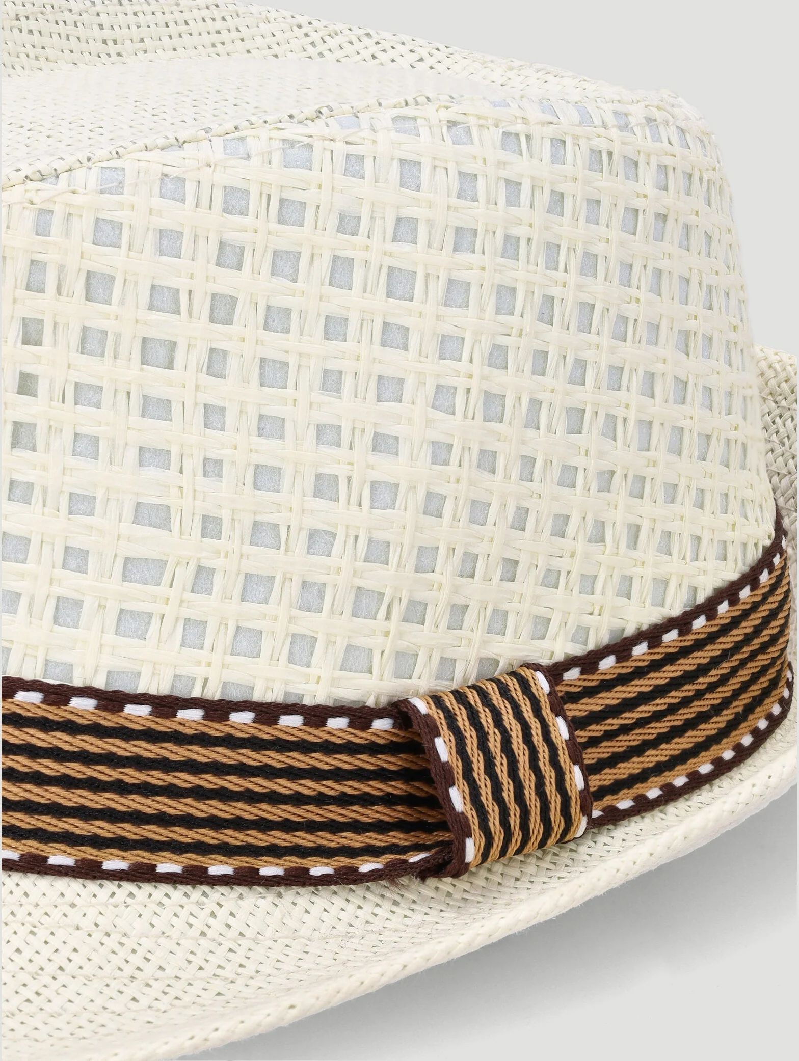 Baby Boys Fedora Hat - Natural - Image 2
