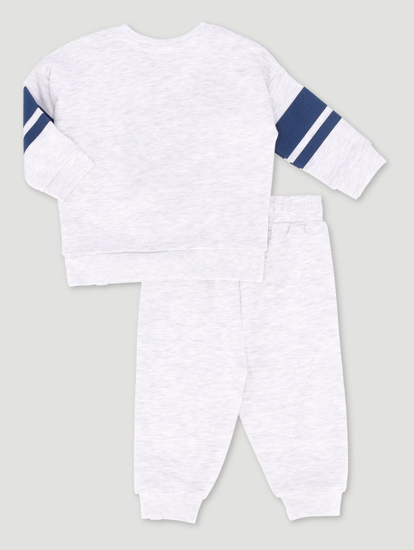 Baby Boys Fleece Set - Grey Melange - Image 2
