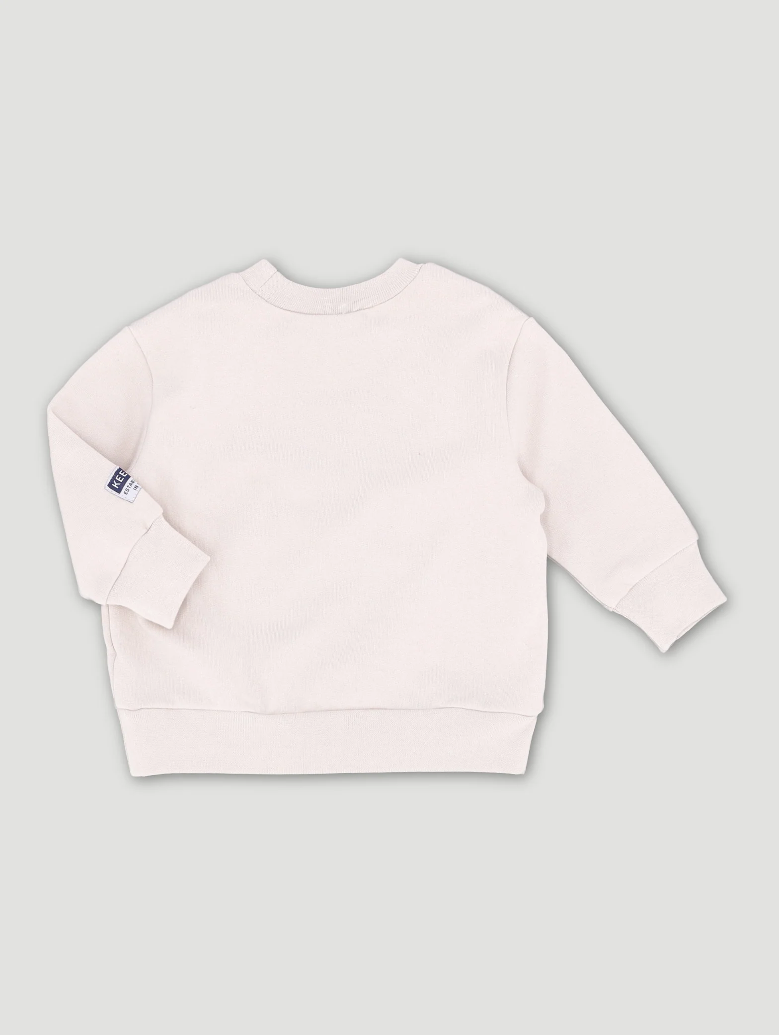 Baby Boys Logo Sweat Top - Sand - Image 2