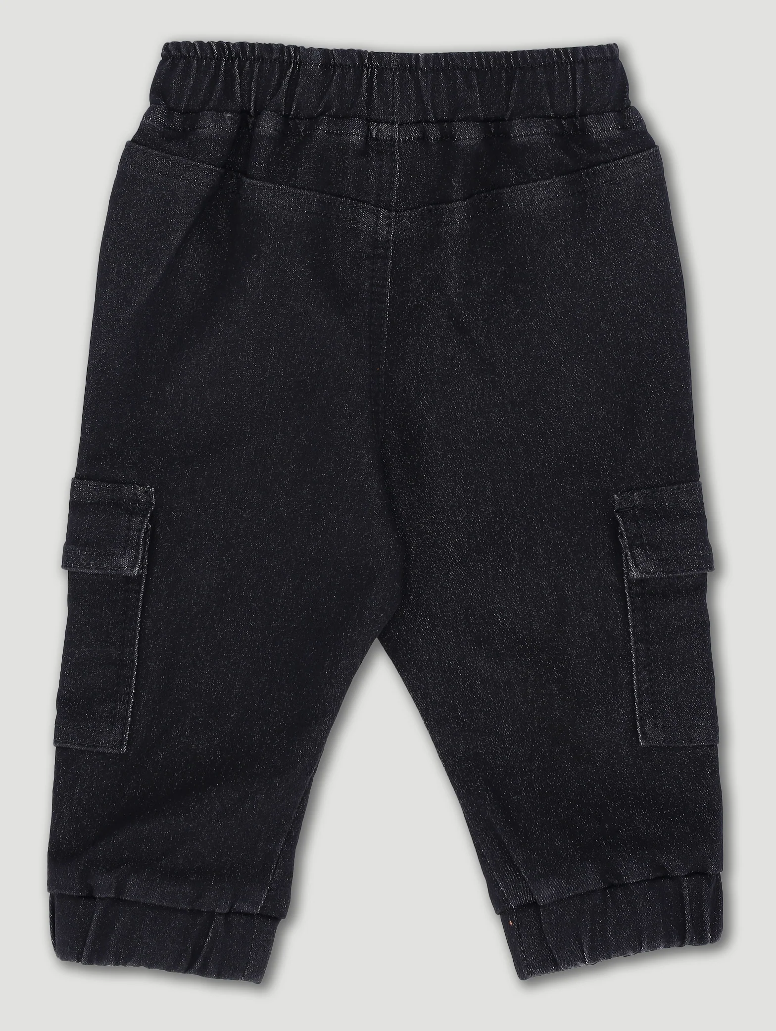 Baby Boys Knit Denim - Black Acid Wash - Image 2