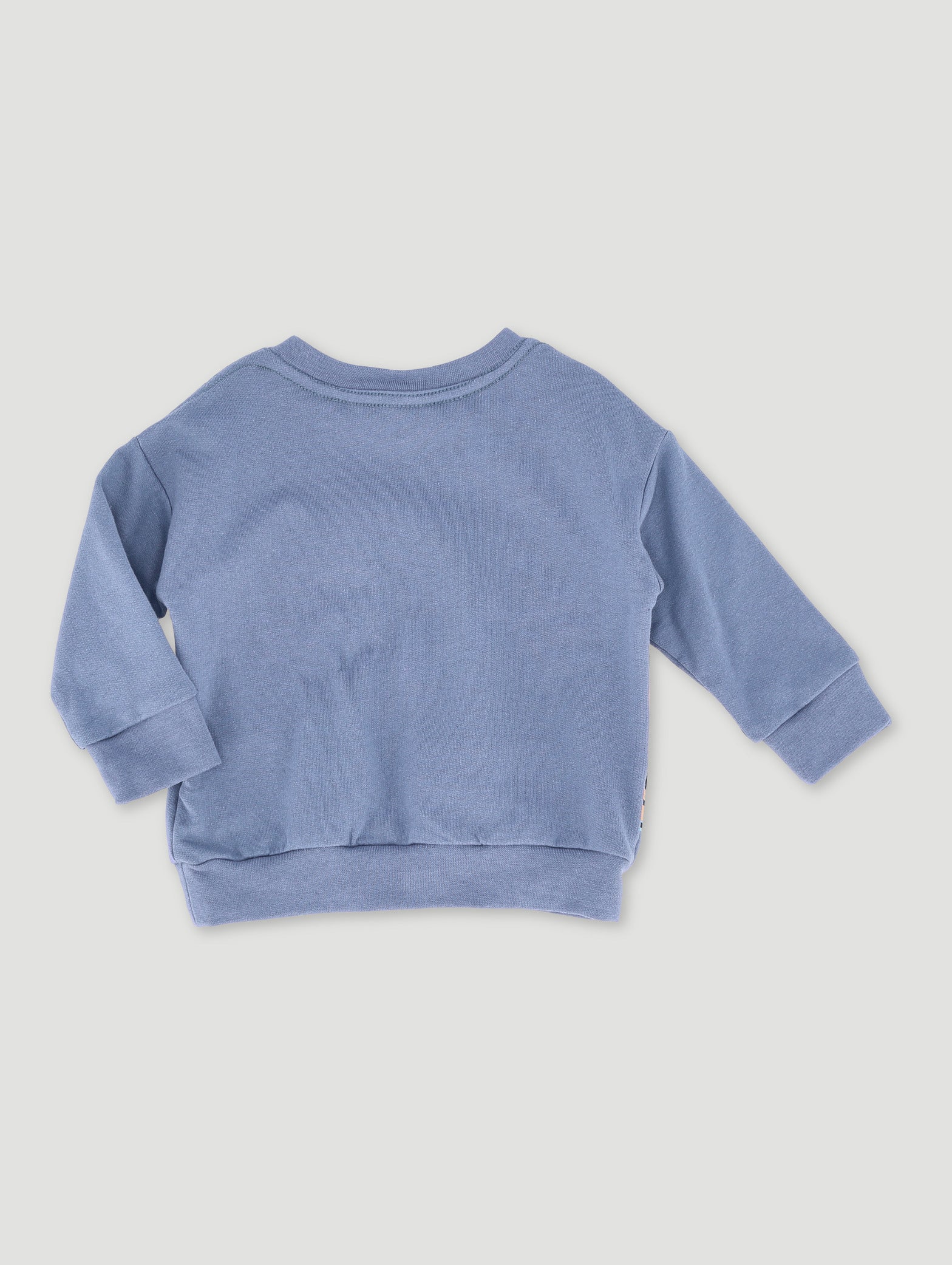 Baby Boys Lets Roar Fleece Top - Smokey Blue - Image 2