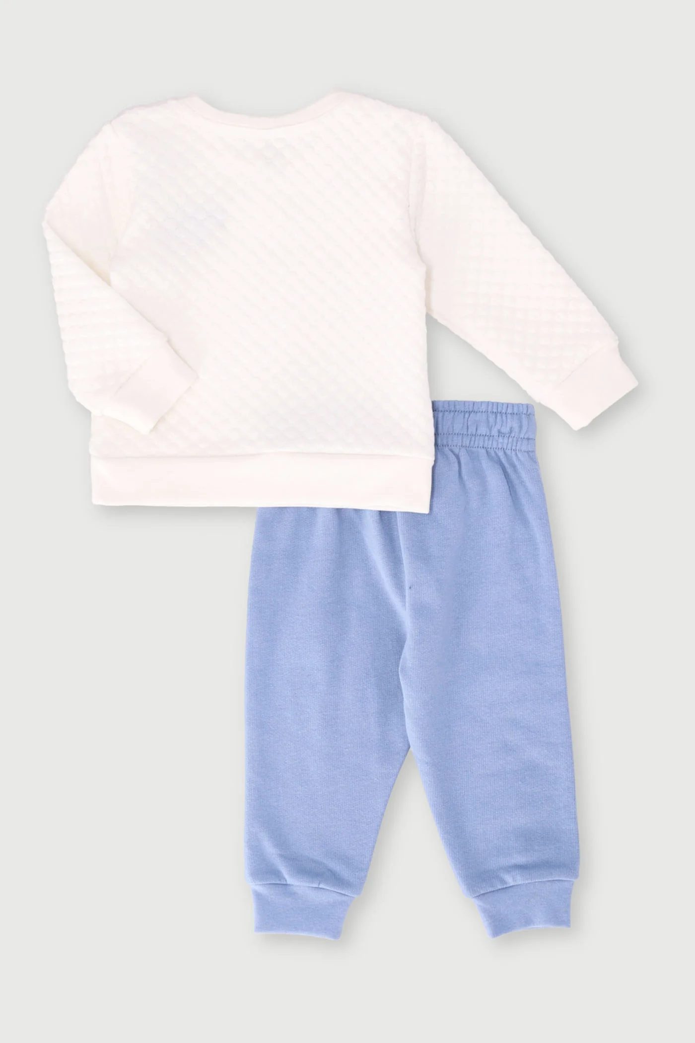 Baby Boys Mama Boy Tracksuit - White/Blue - Image 2