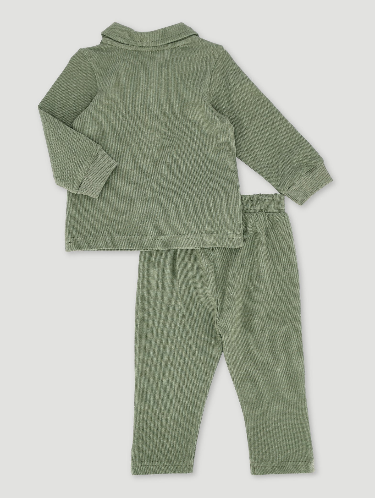 Baby Boys Pique Golfer Set - Fatigue - Image 2