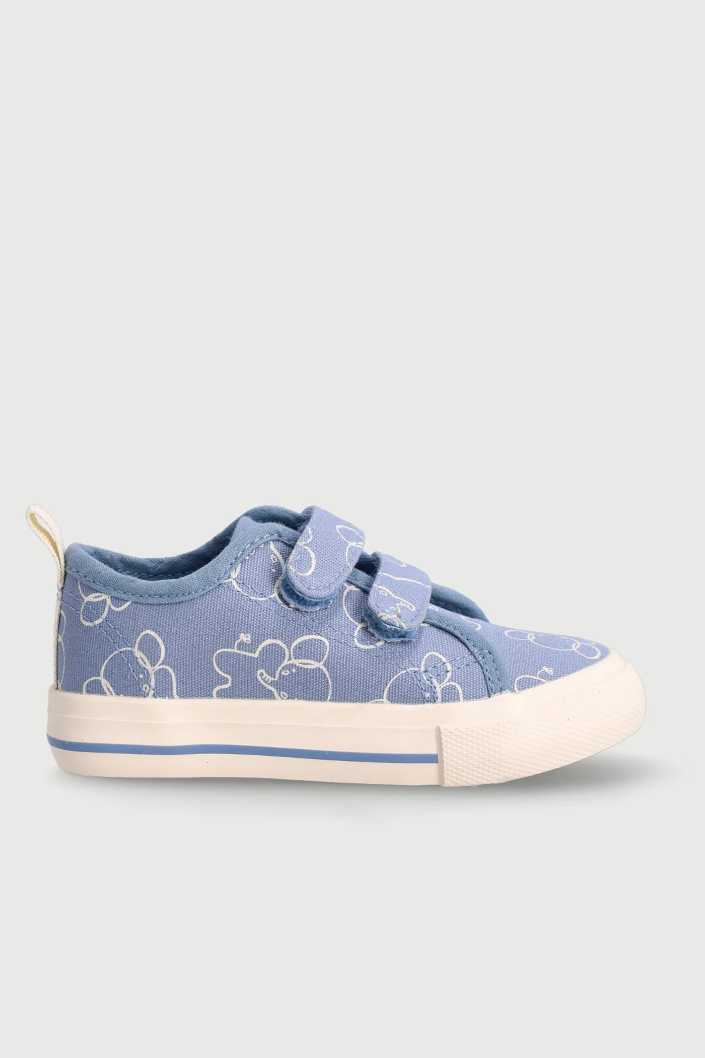 Baby Boys Printed Canvas Sneakers - Blue - Image 3