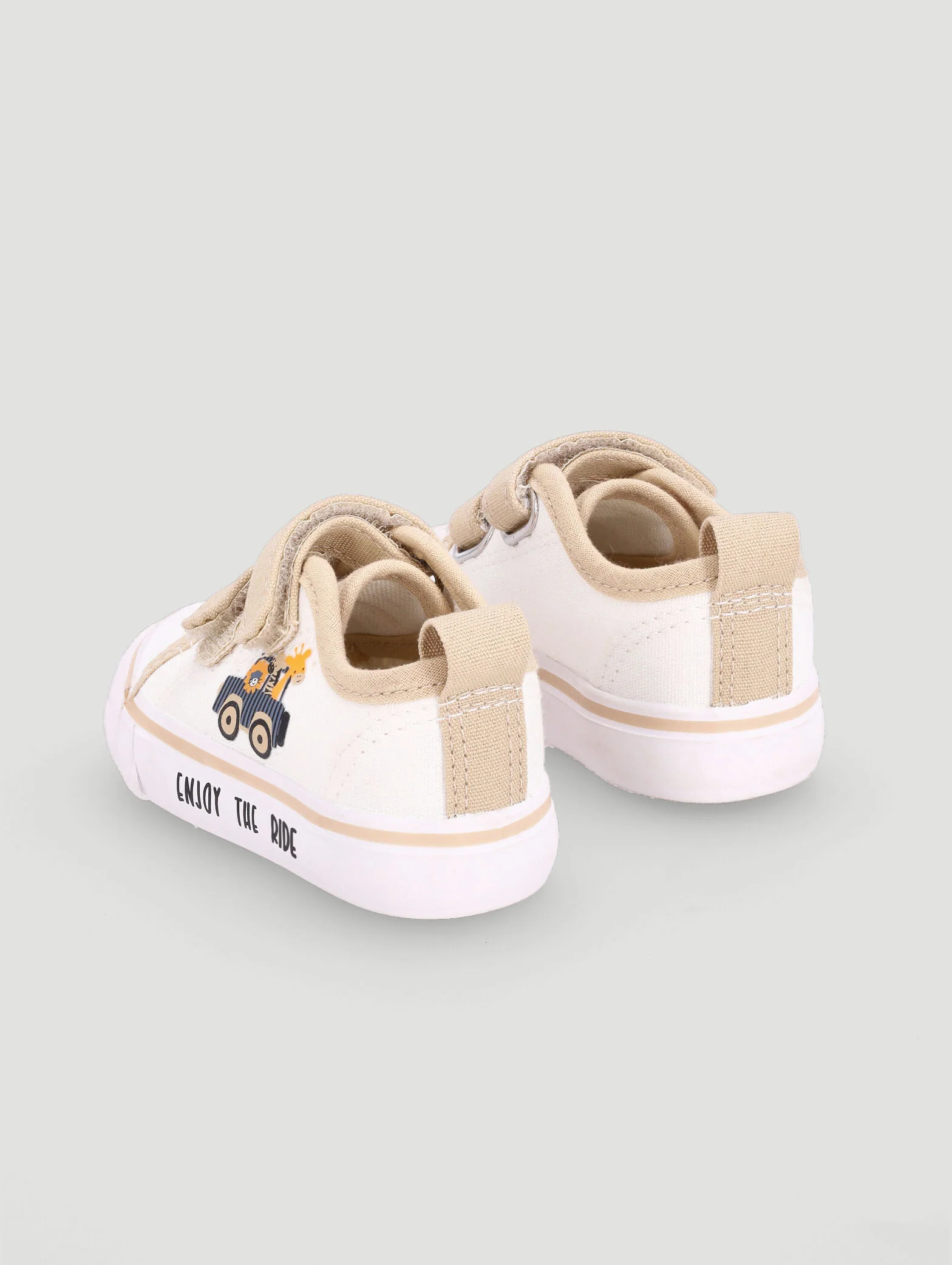 Baby Boys Printed Outsole Sneaker - White - Image 4
