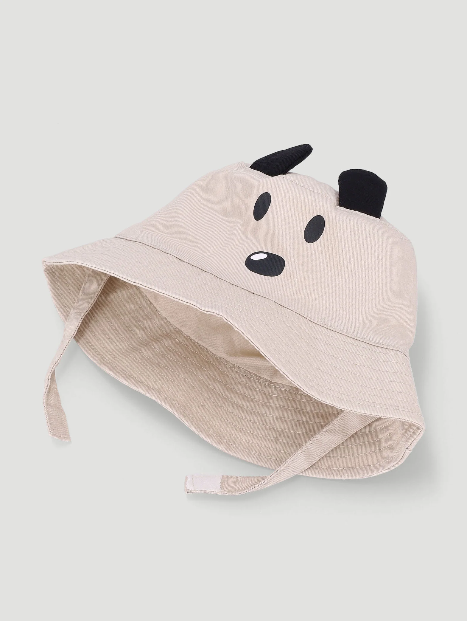 Baby Boys Puppy Bucket Hat  - Stone - Image 2