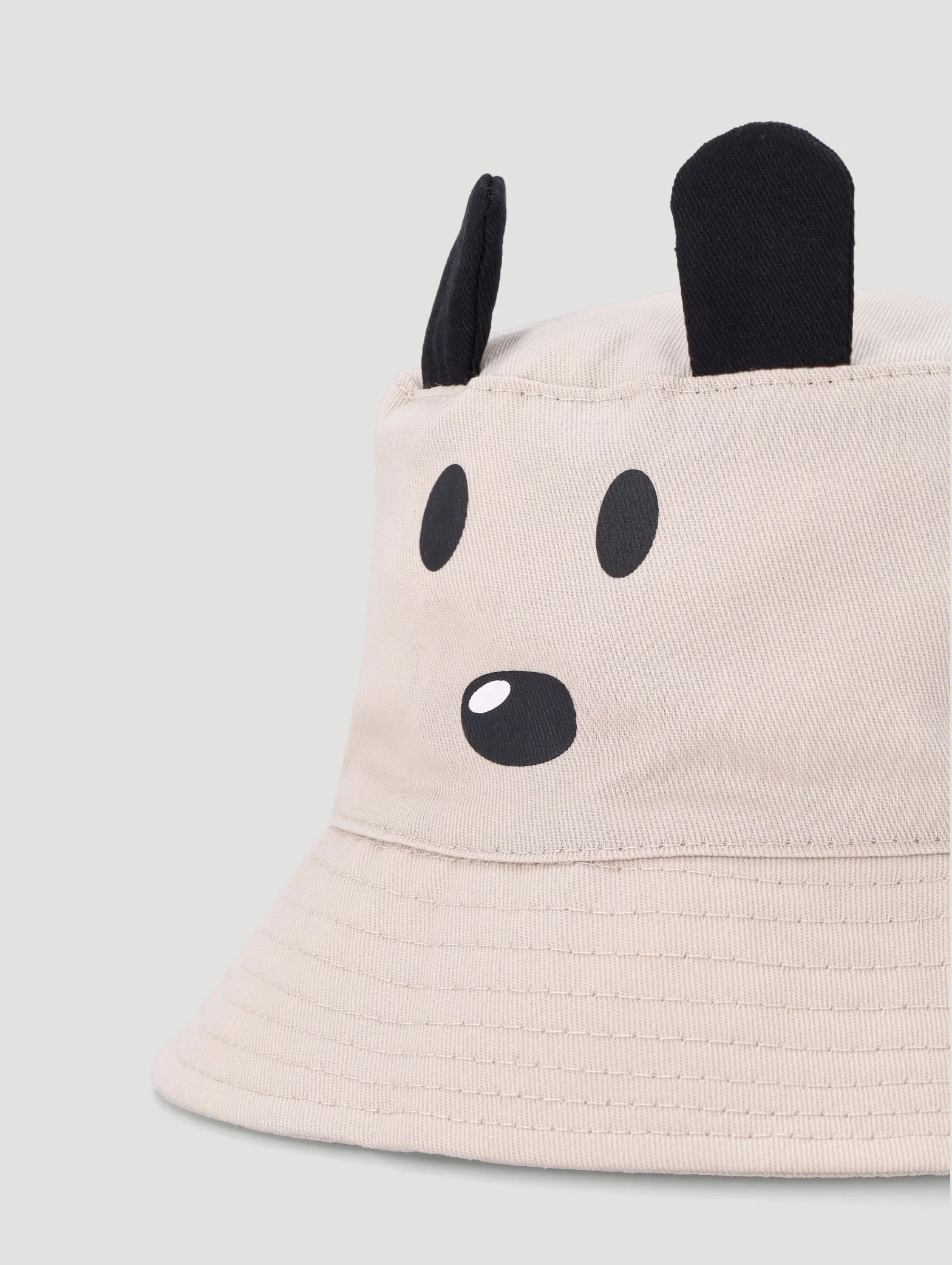 Baby Boys Puppy Bucket Hat  - Stone - Image 4