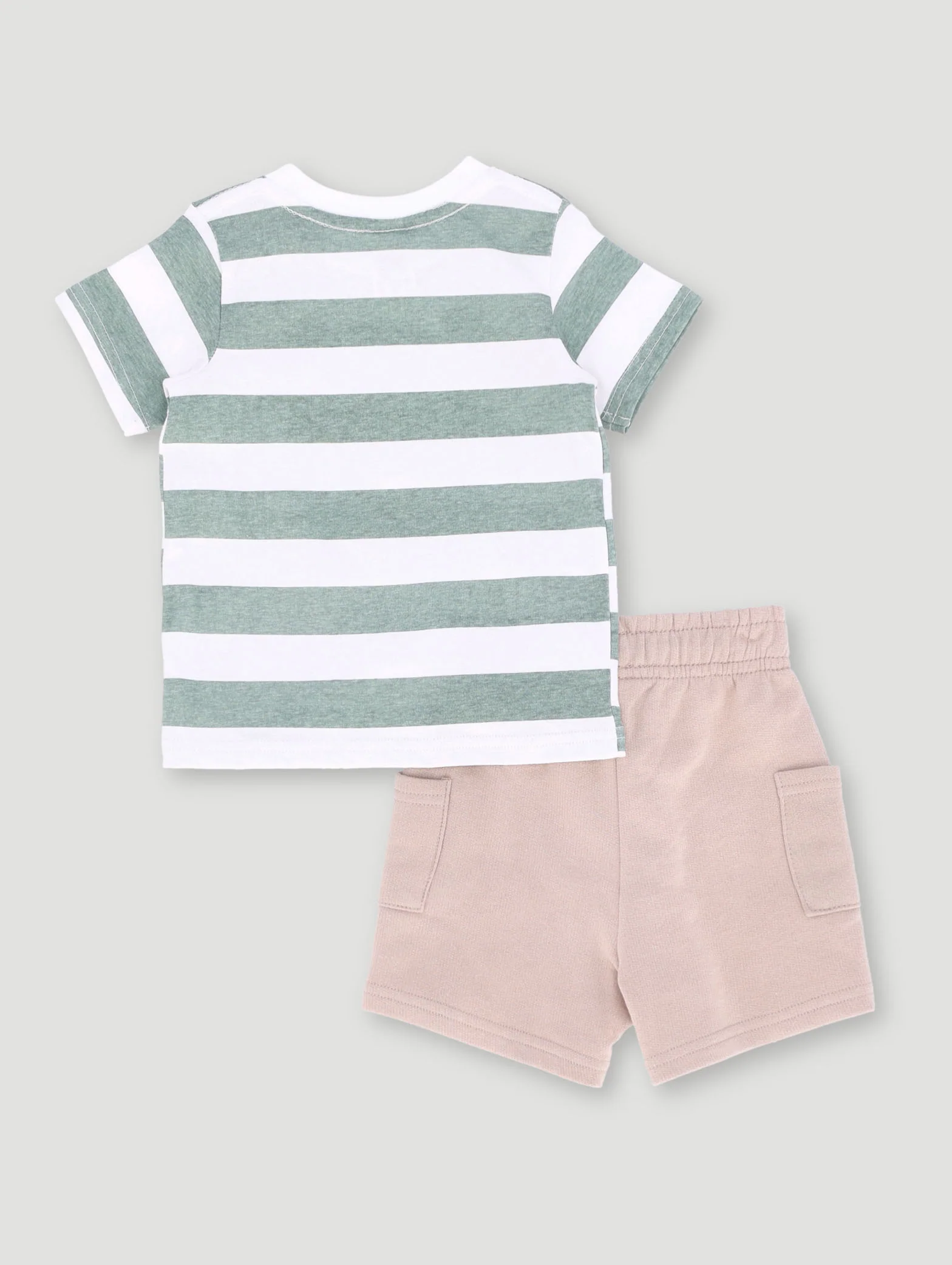 Baby Boys Puppy Knit Set - Stone - Image 2