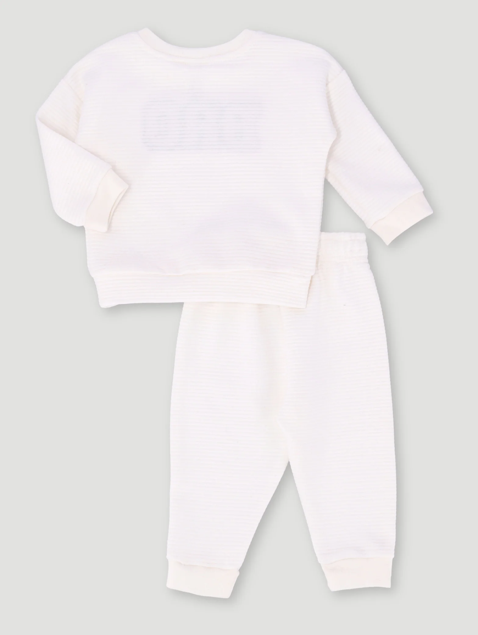 Baby Boys Quilted Bubble Set - Cream - Image 2