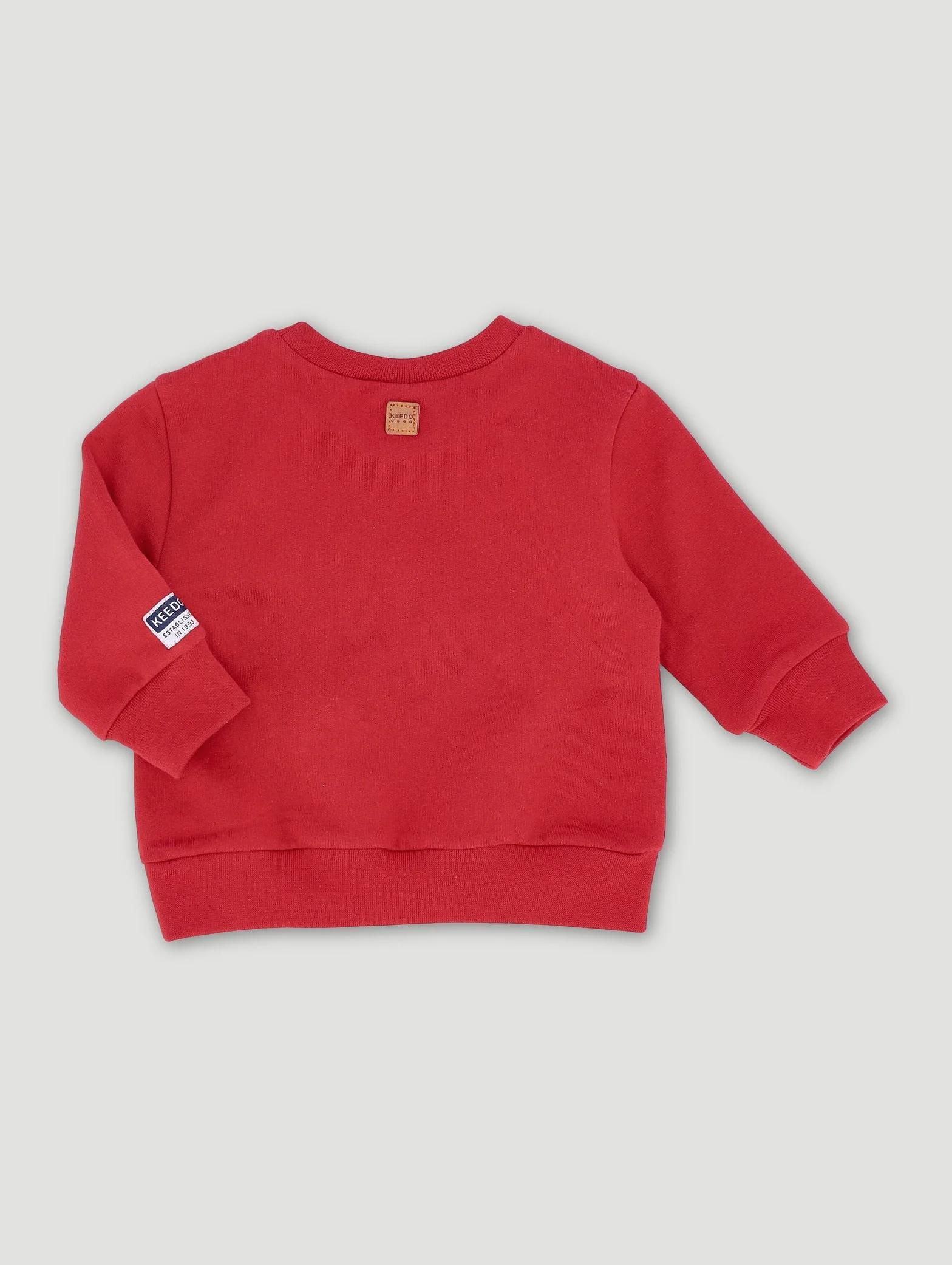 Keedo Baby Boys Red Safari Logo Fleece Top - Image 2