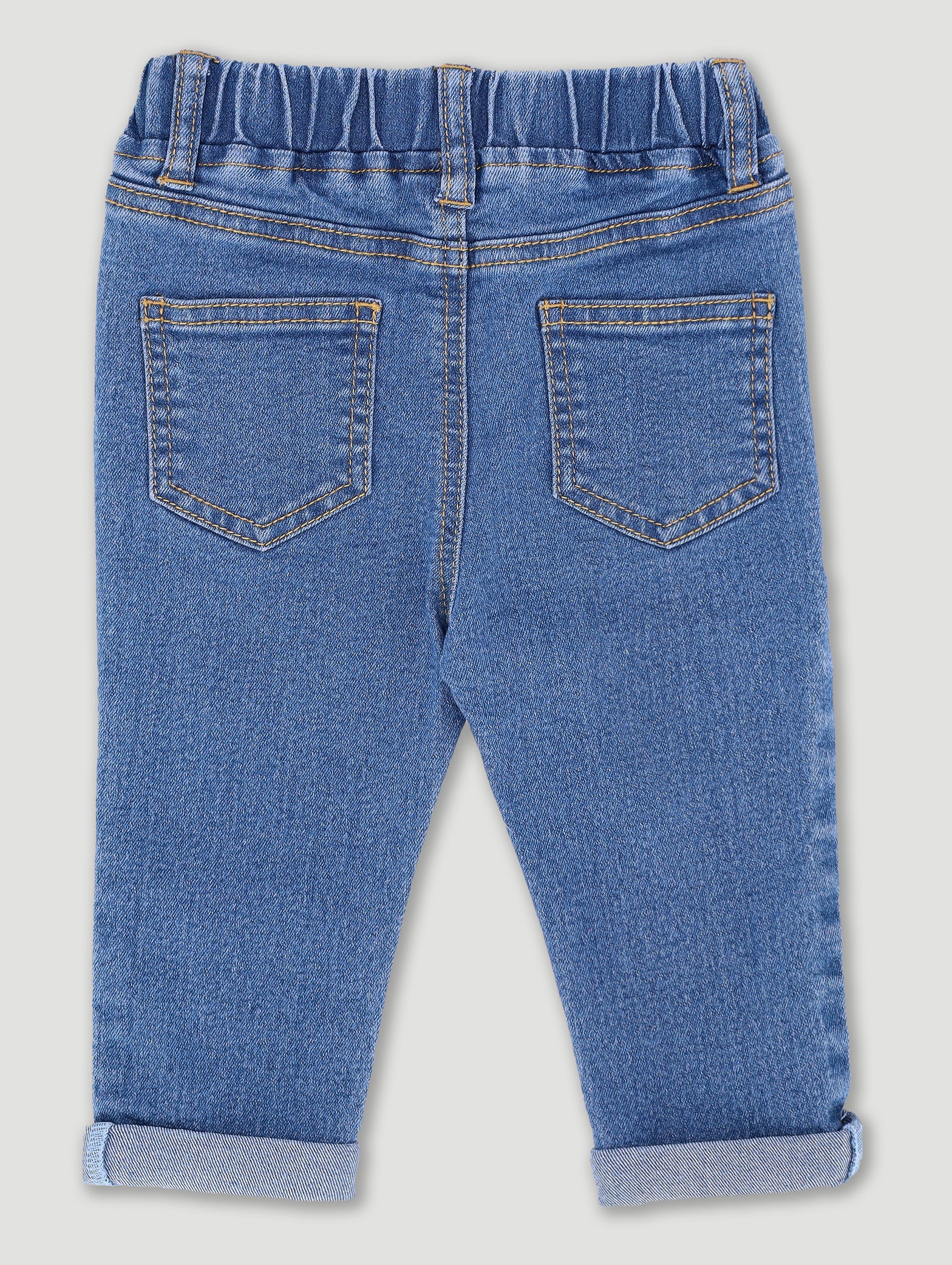 Baby Boys Regular Denim - Mid Blue - Image 2