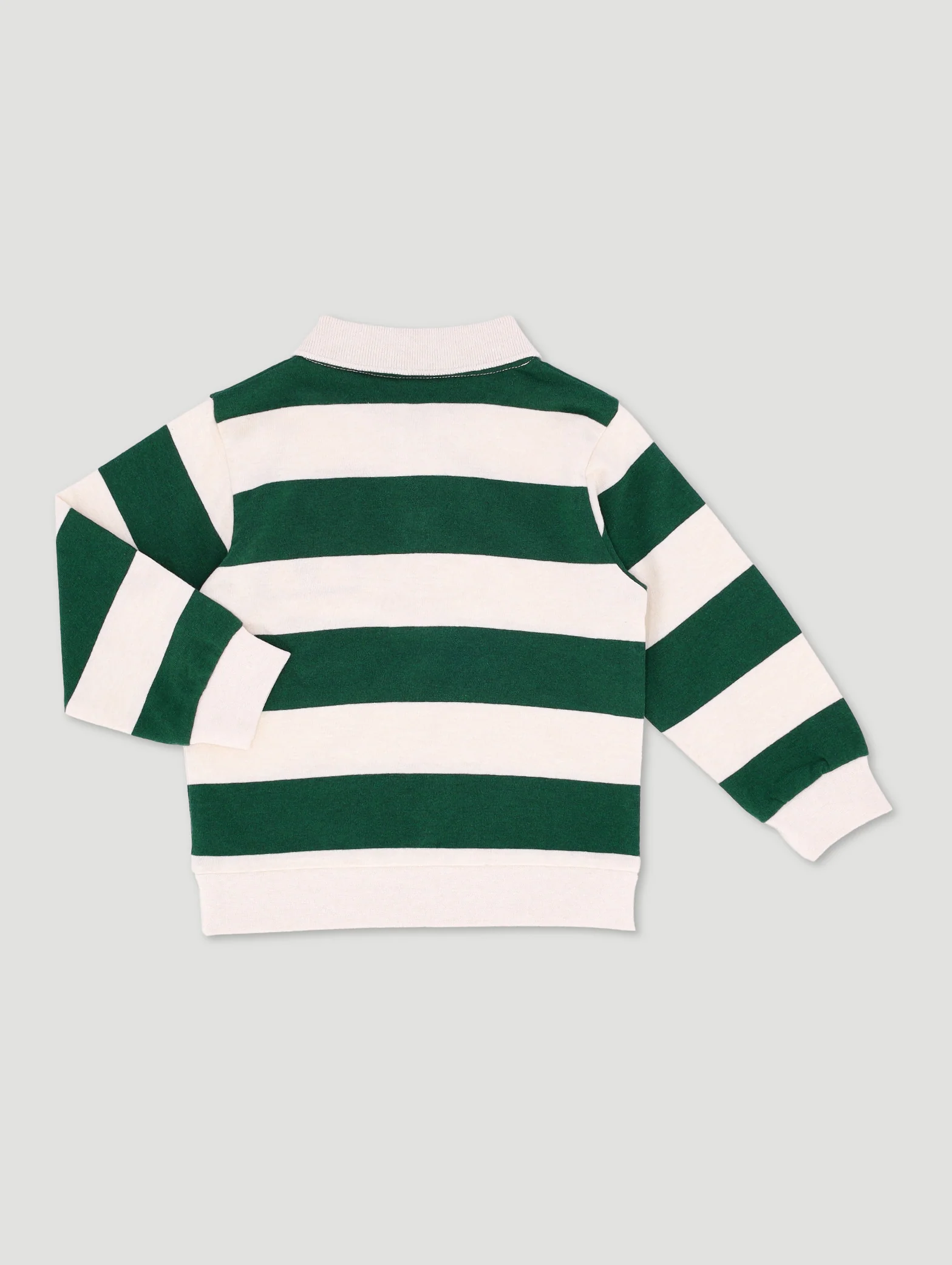 Baby Boys Rugby Jersey - Fatigue/Cream - Image 2