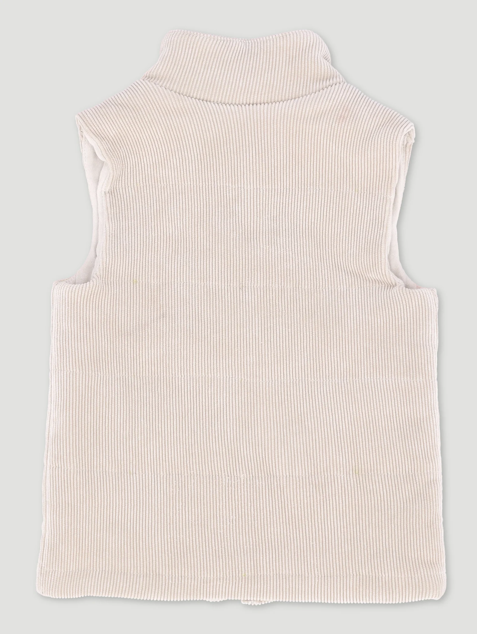 Baby Boys Sleeveless Jacket - Light Stone - Image 2