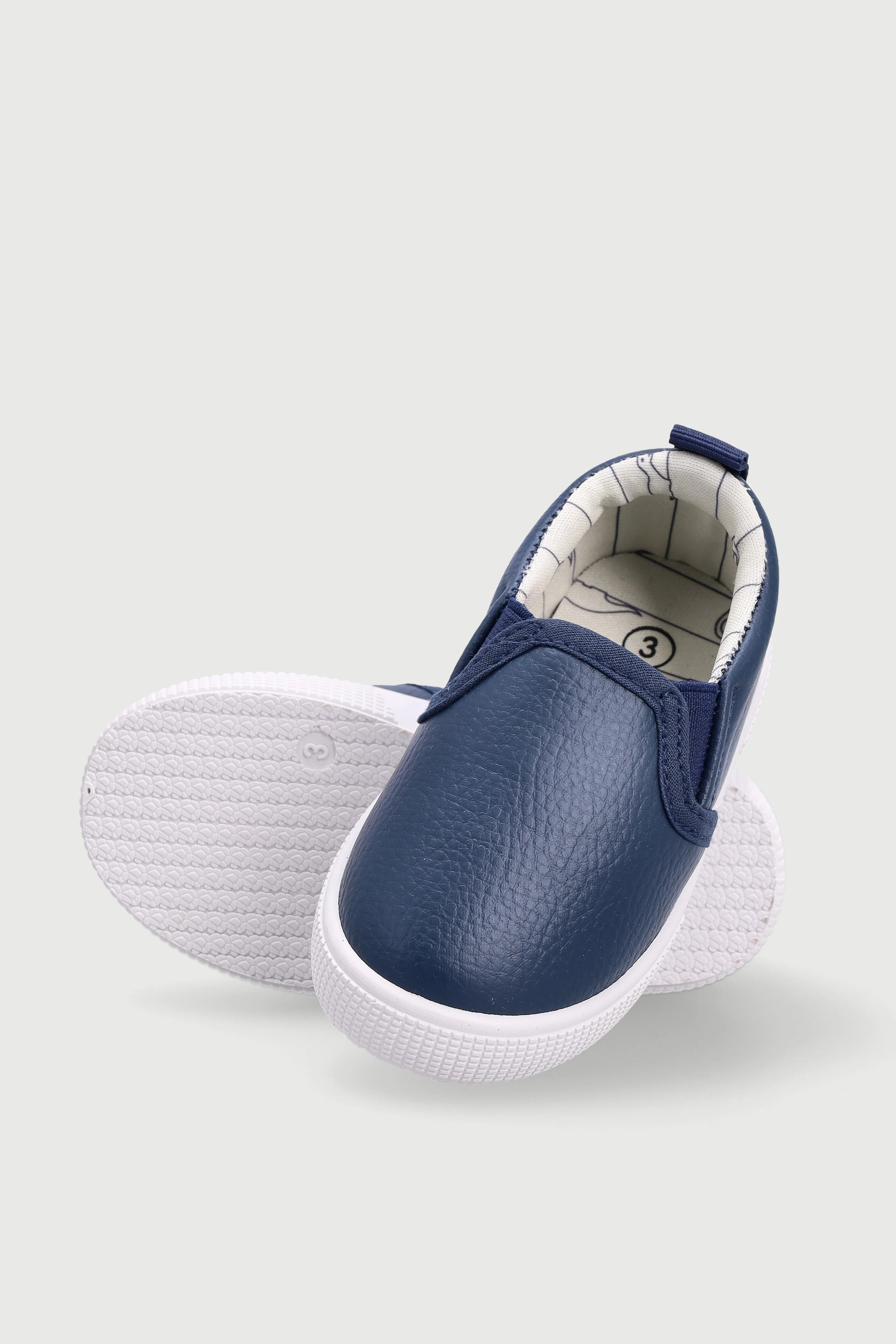 Baby Boys Slip On Sneaker - Navy - Image 3