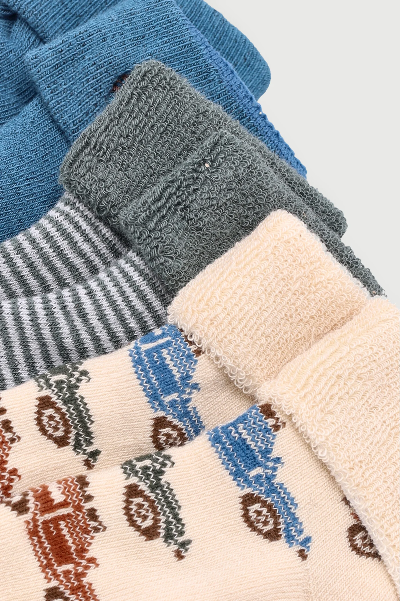 Baby Boys 3 Pack Cars Towelling Socks - Teal - Image 2