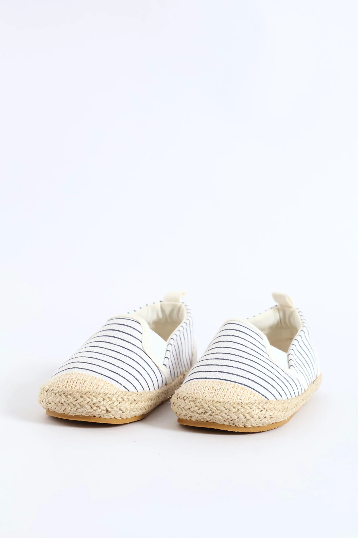 Baby Boys Stripe Canvas Espadrille - Denim - Image 3