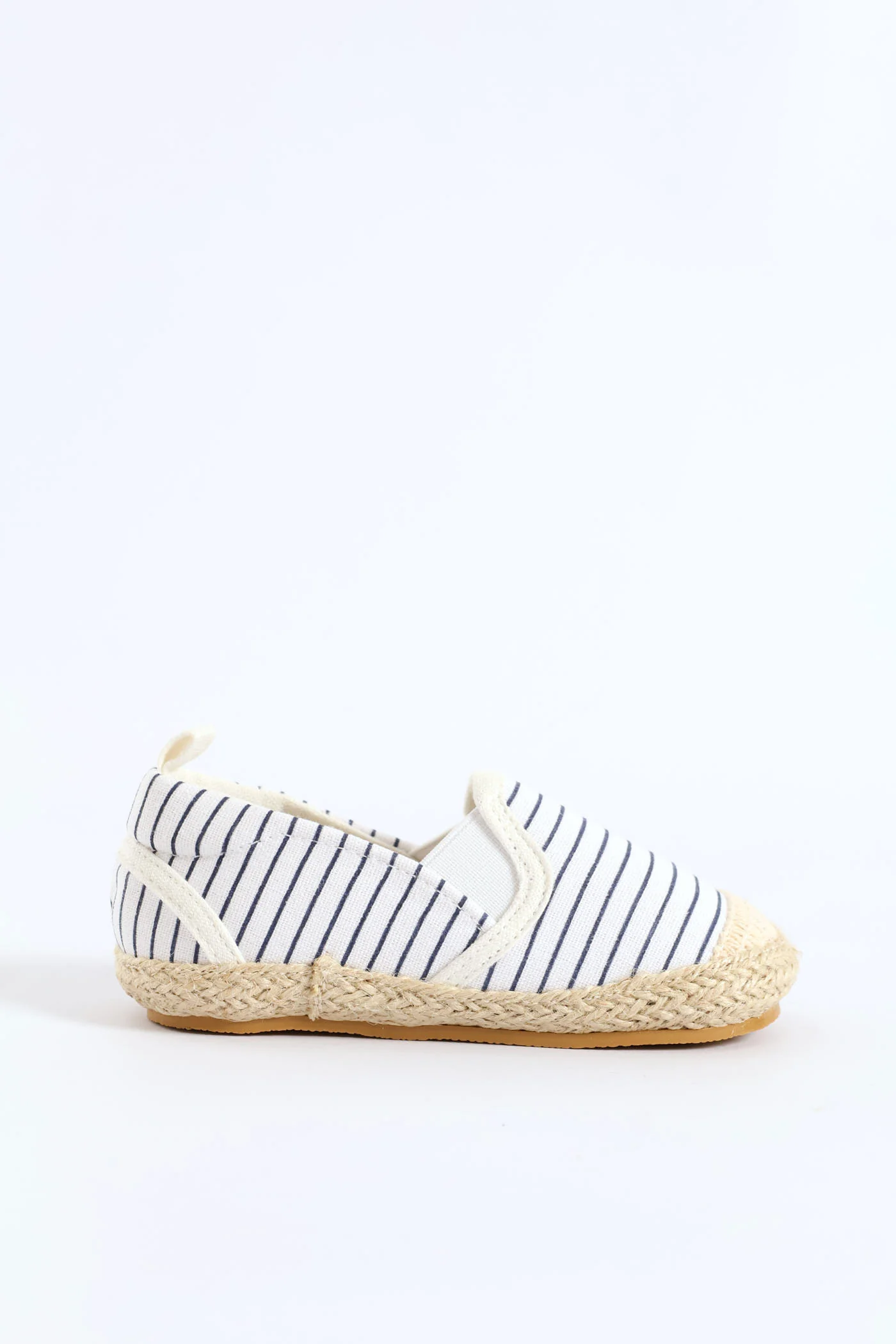 Baby Boys Stripe Canvas Espadrille - Denim - Image 5