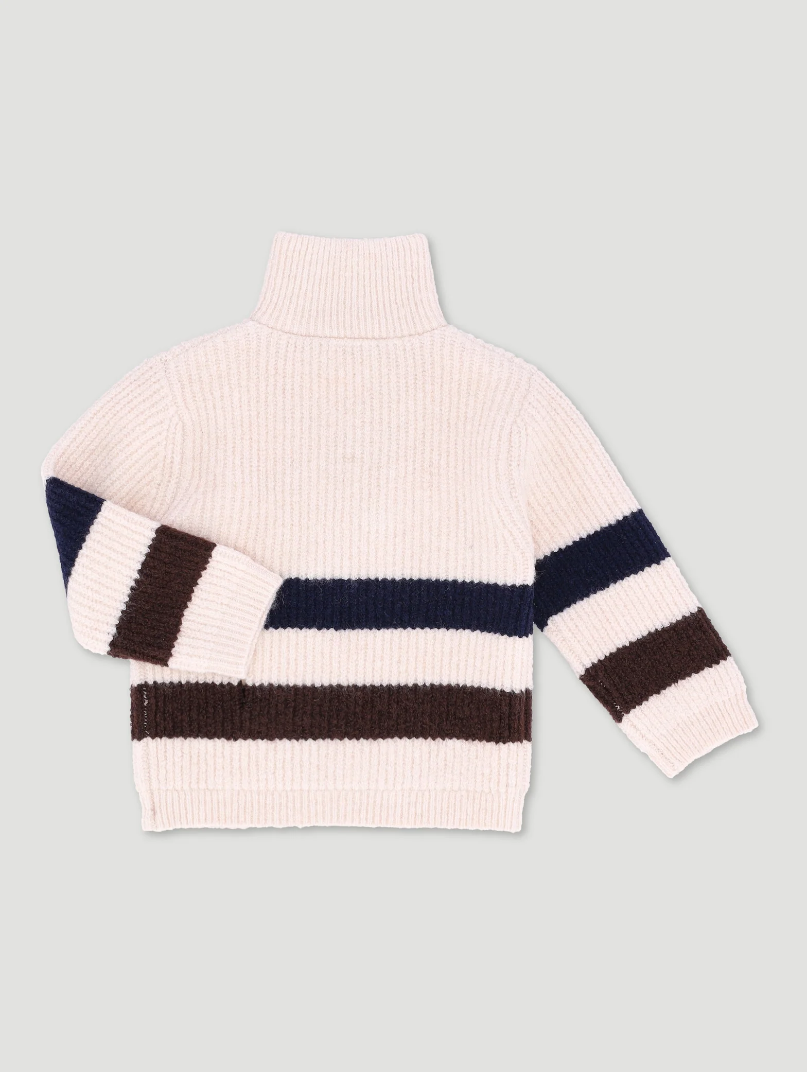 Baby Boys Stripe Zip Thru Knitwear - Multi - Image 2