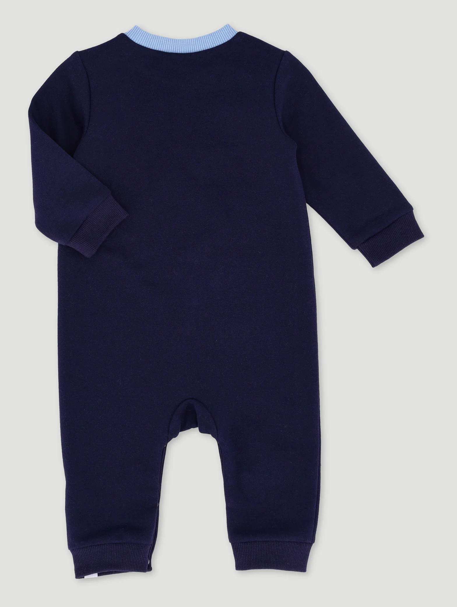 Baby Boys The Boss Slogan Sleepsuit - Dark Navy - Image 2