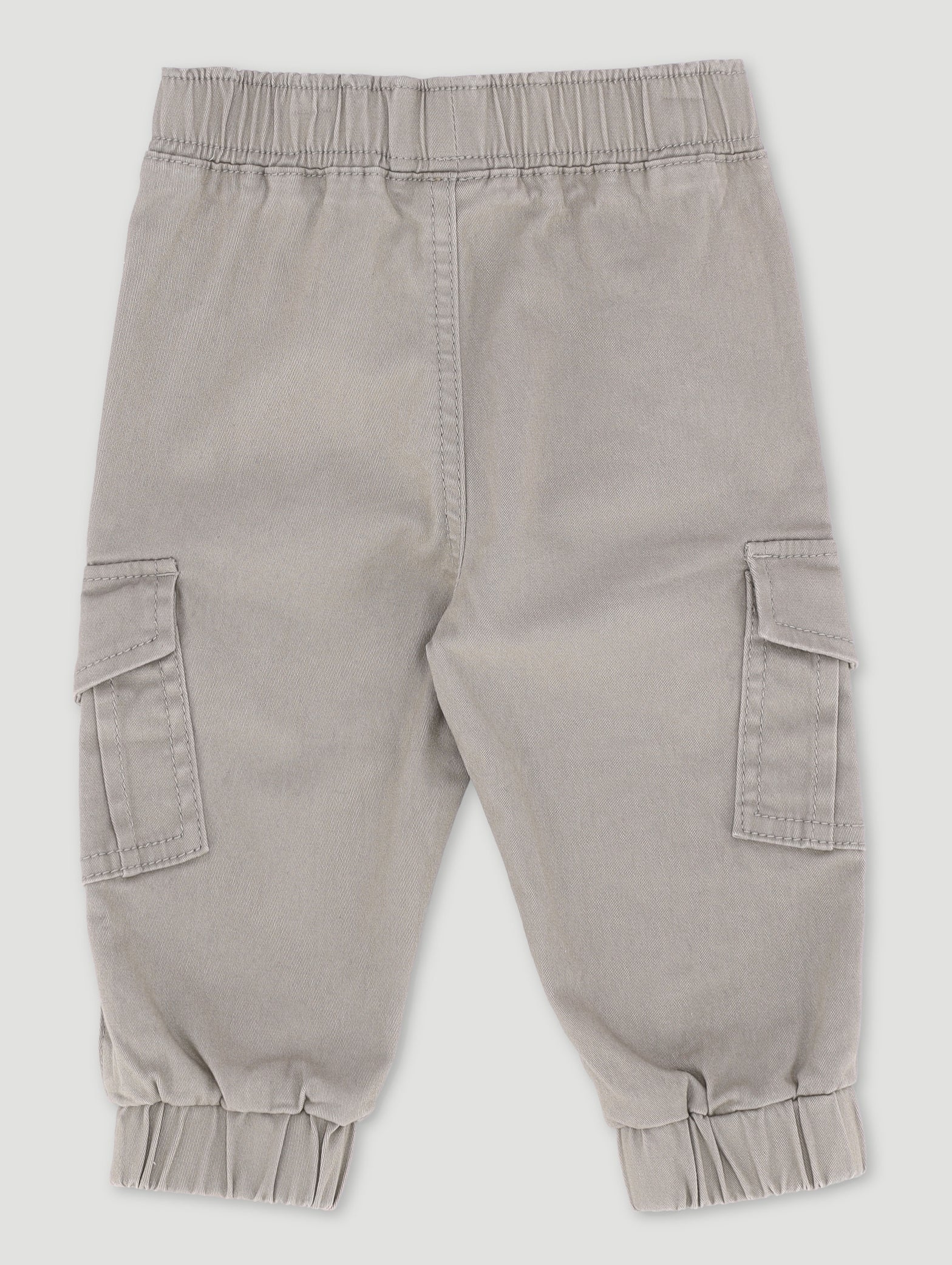 Baby Boys Twill Cargo Pants - Stone - Image 2